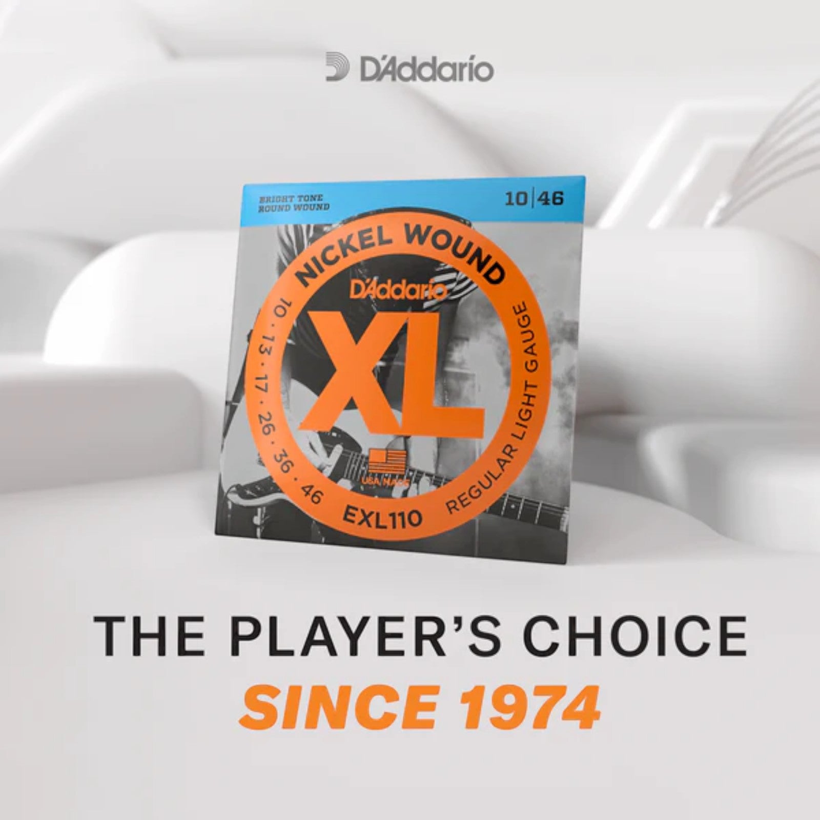 D'Addario 11-56 Nickel Wound Electric Guitar Strings - Medium Top/Extra Heavy Bottom (.011–.056) (EXL117)