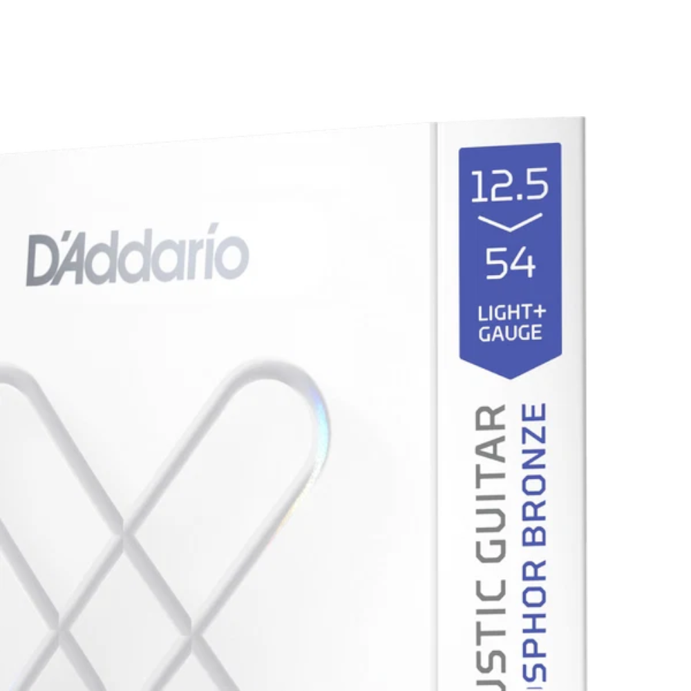 D'Addario 12.5-54 Coated Acoustic Guitar Strings - Light Plus (.0125 - .054) (XSAPB12554)