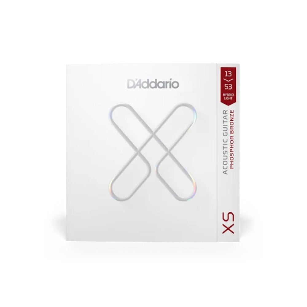 D'Addario 13-53 Coated Acoustic Guitar Strings - Hybrid Light (.013 - .053) (XSAPB1353)