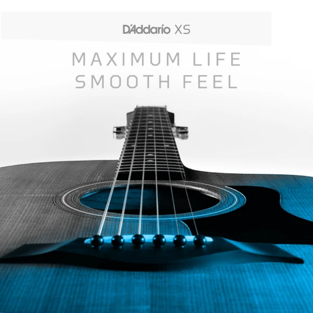 D'Addario 12-56 Coated Acoustic Guitar Strings - Light Top/Medium Bottom (.012 - .056) (XSAPB1256)