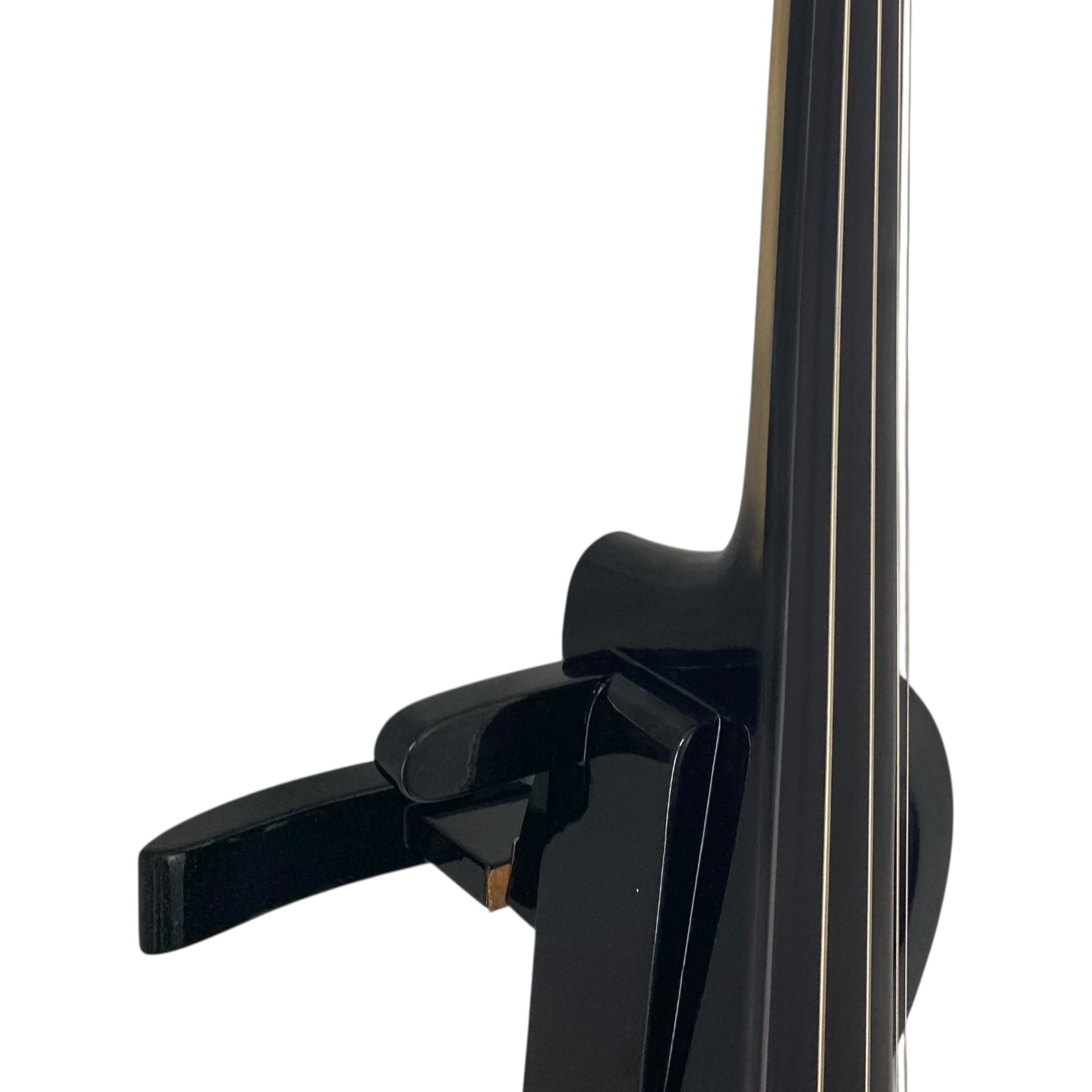Symphony EC01BK Portable Hand-Carved Solid Catalpa Electric Cello Outfit in Gloss Black