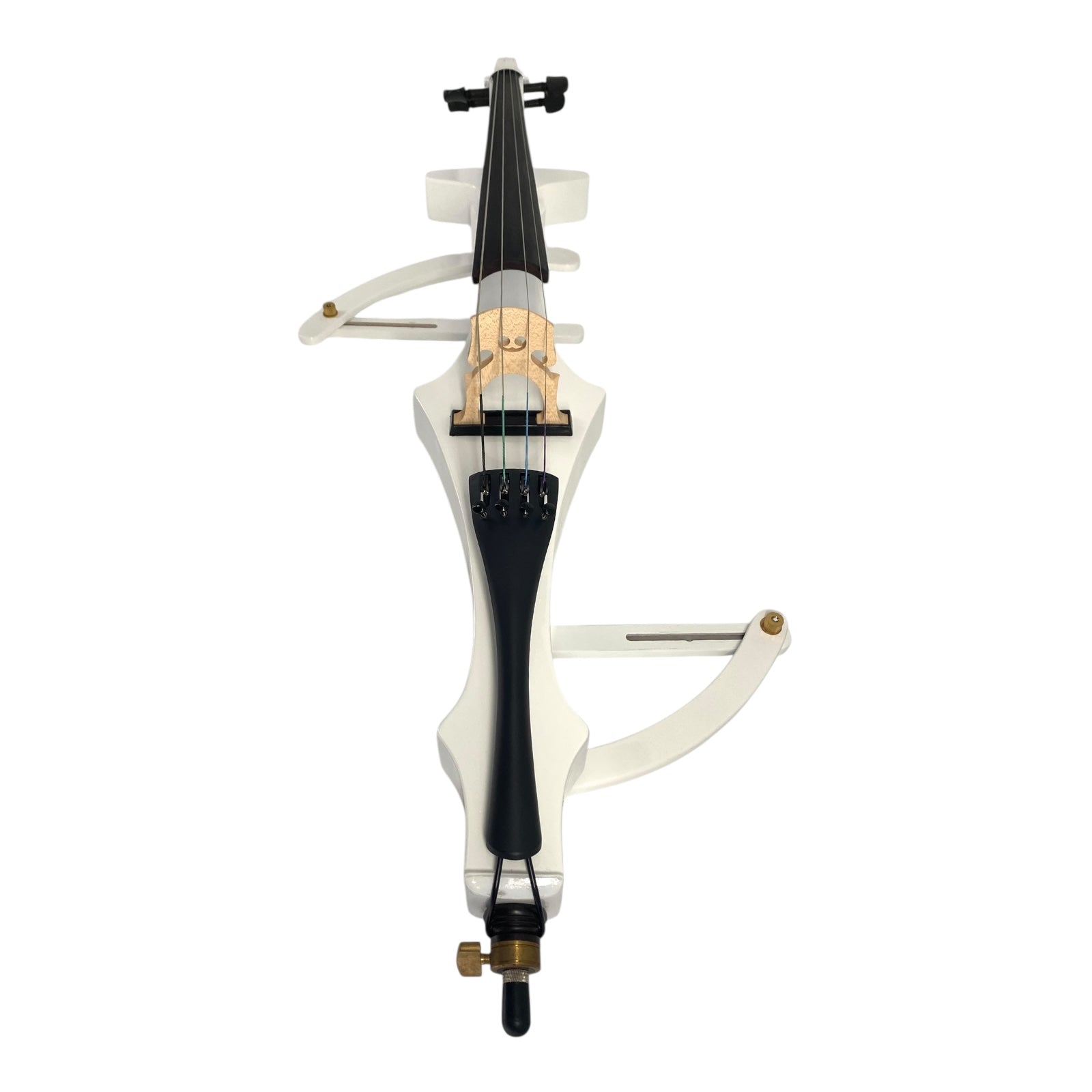 Symphony EC02WH Foldable Hand-Carved Solid Catalpa Electric Cello Outfit in Gloss White