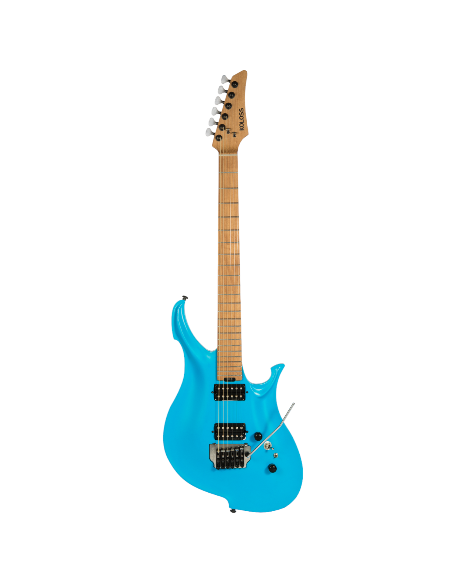 Koloss GT5 Electric Guitar with Hollow Aluminum Body - Black/White/Blue/Pink