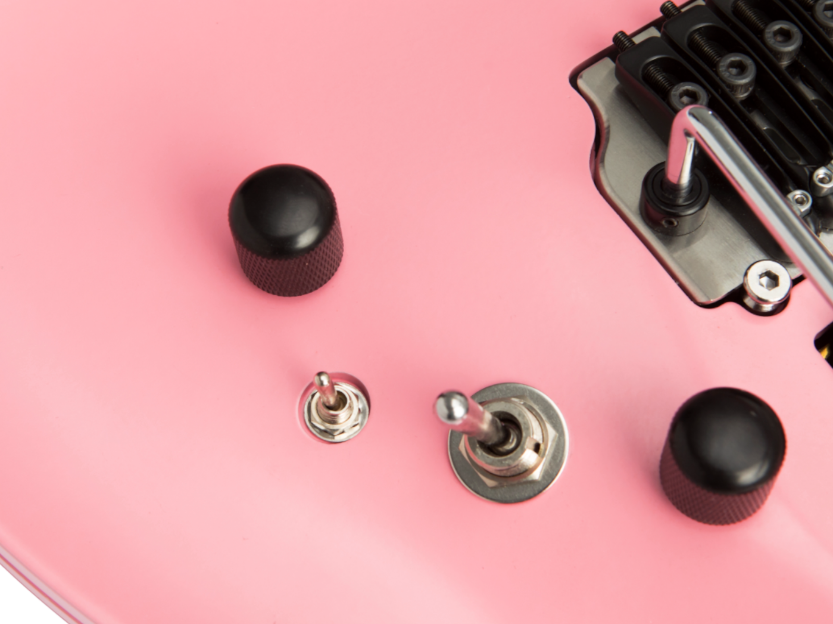 Koloss GT5 Electric Guitar with Hollow Aluminum Body - Black/White/Blue/Pink