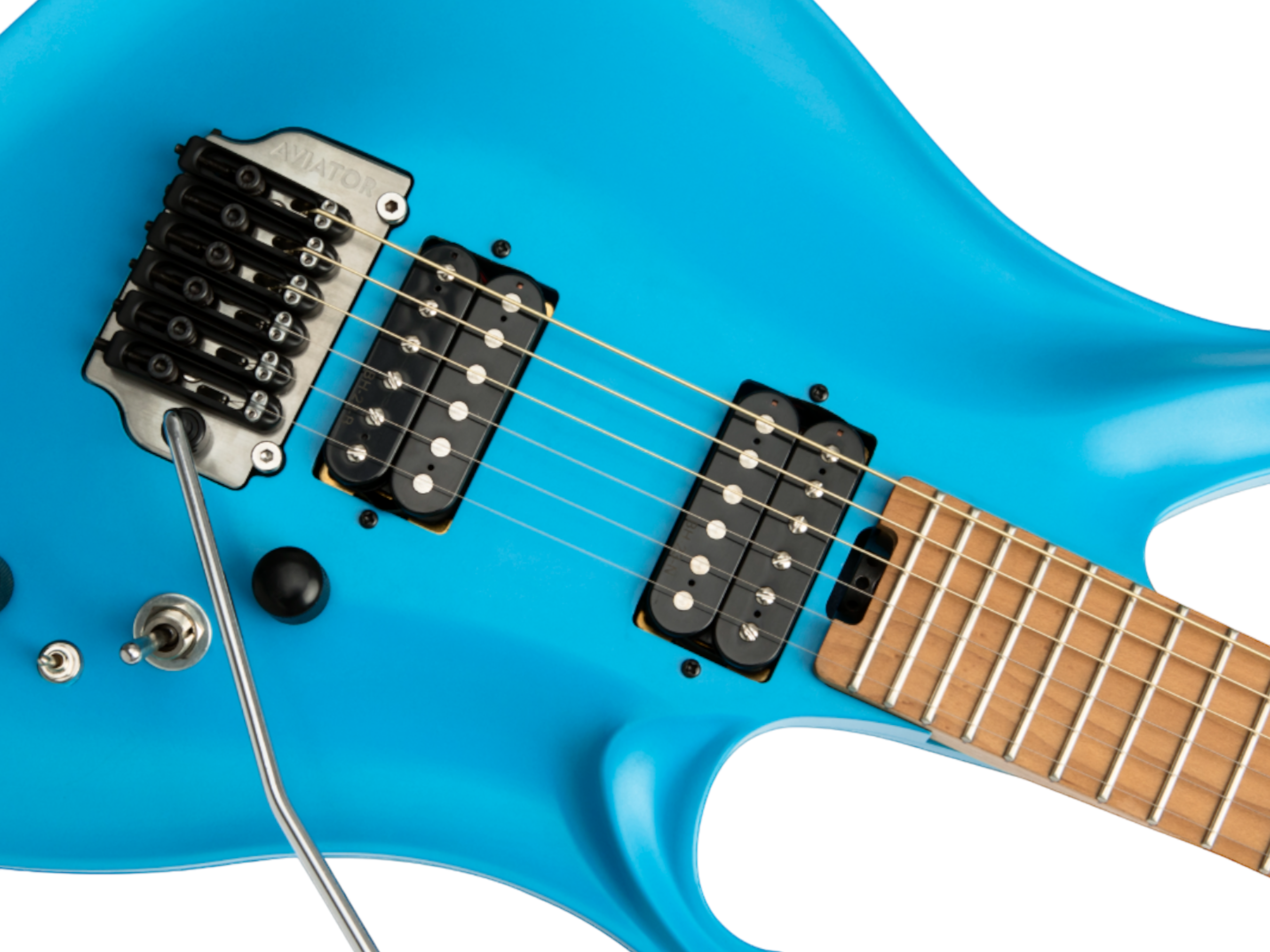 Koloss GT5 Electric Guitar with Hollow Aluminum Body - Black/White/Blue/Pink