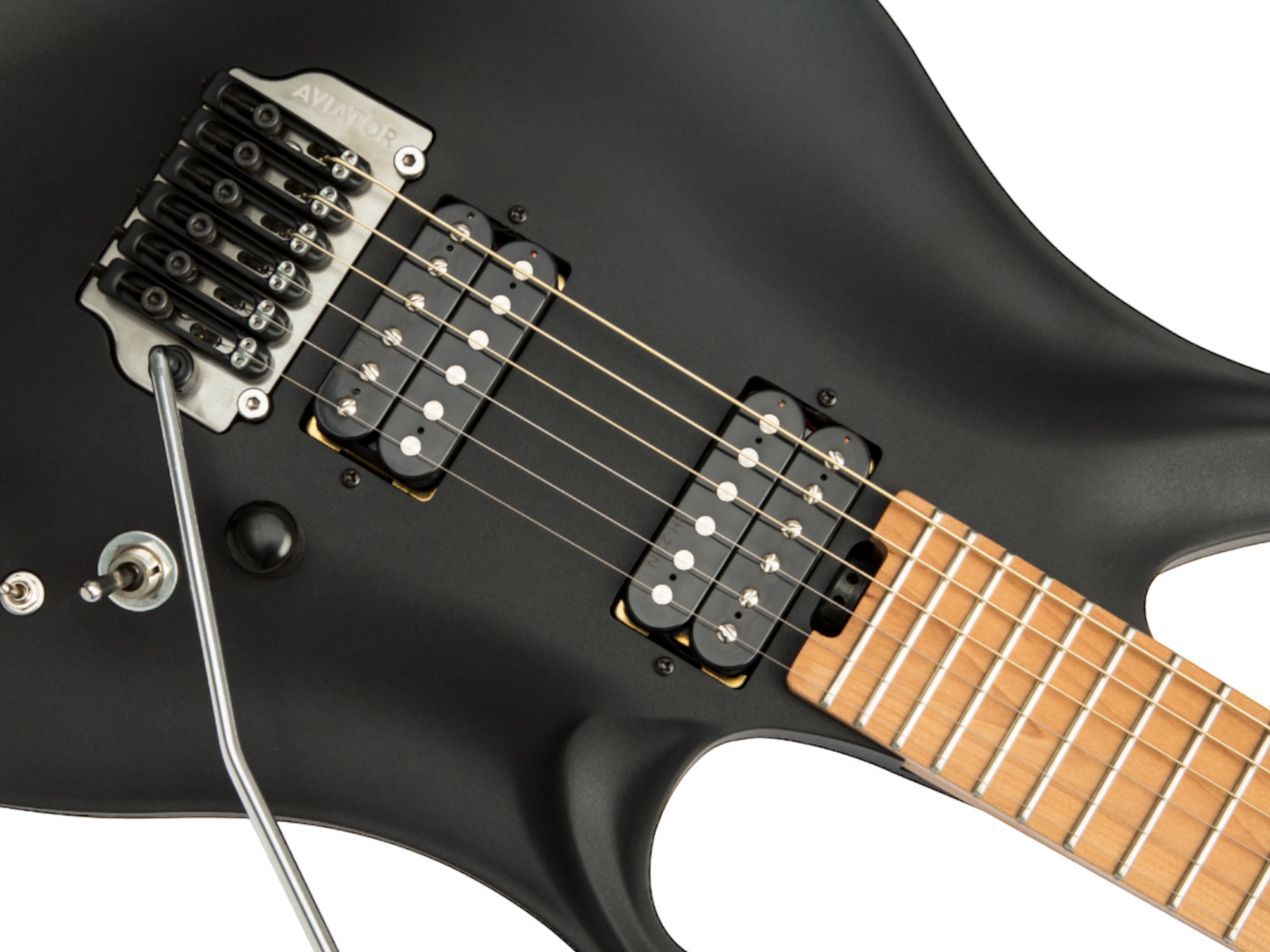 Koloss GT5 Electric Guitar with Hollow Aluminum Body - Black/White/Blue/Pink