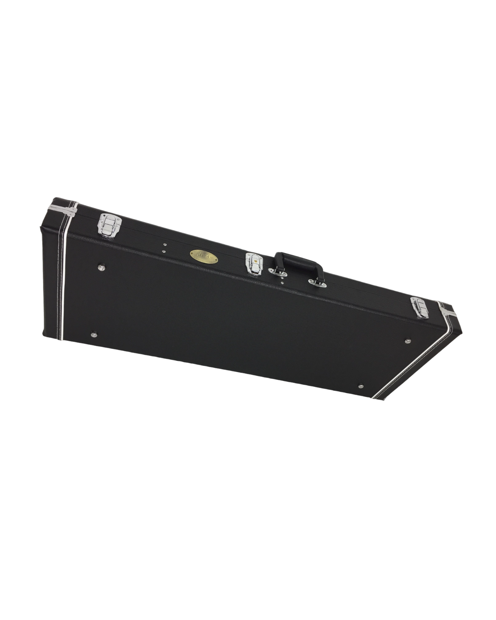 Haze 40STAL ST/TL Electric Guitar Rectangle Hard Case - Lockable, Black