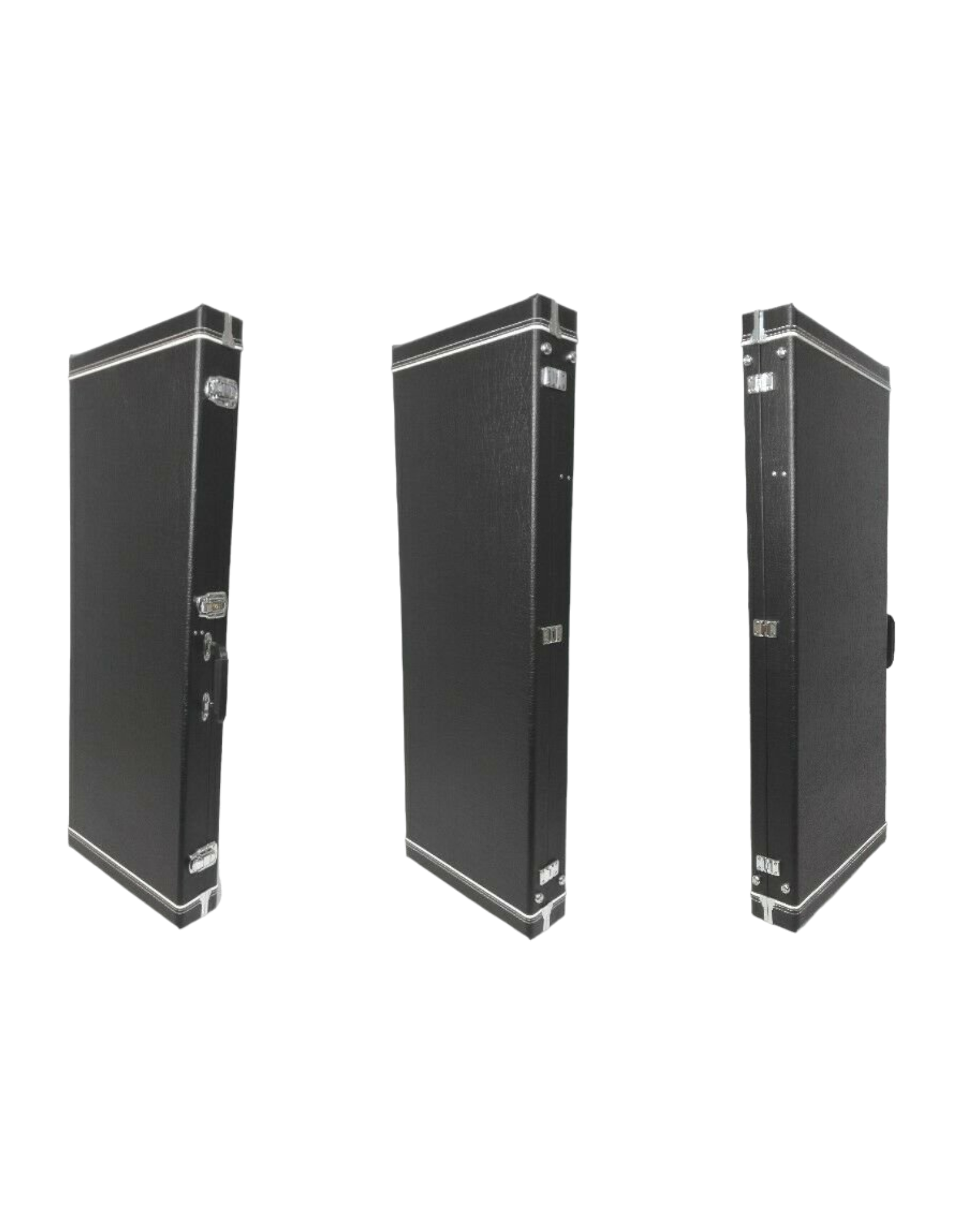 Haze 40PB Electric Precision Bass Rectangle Guitar Hard Case - Lockable, Black