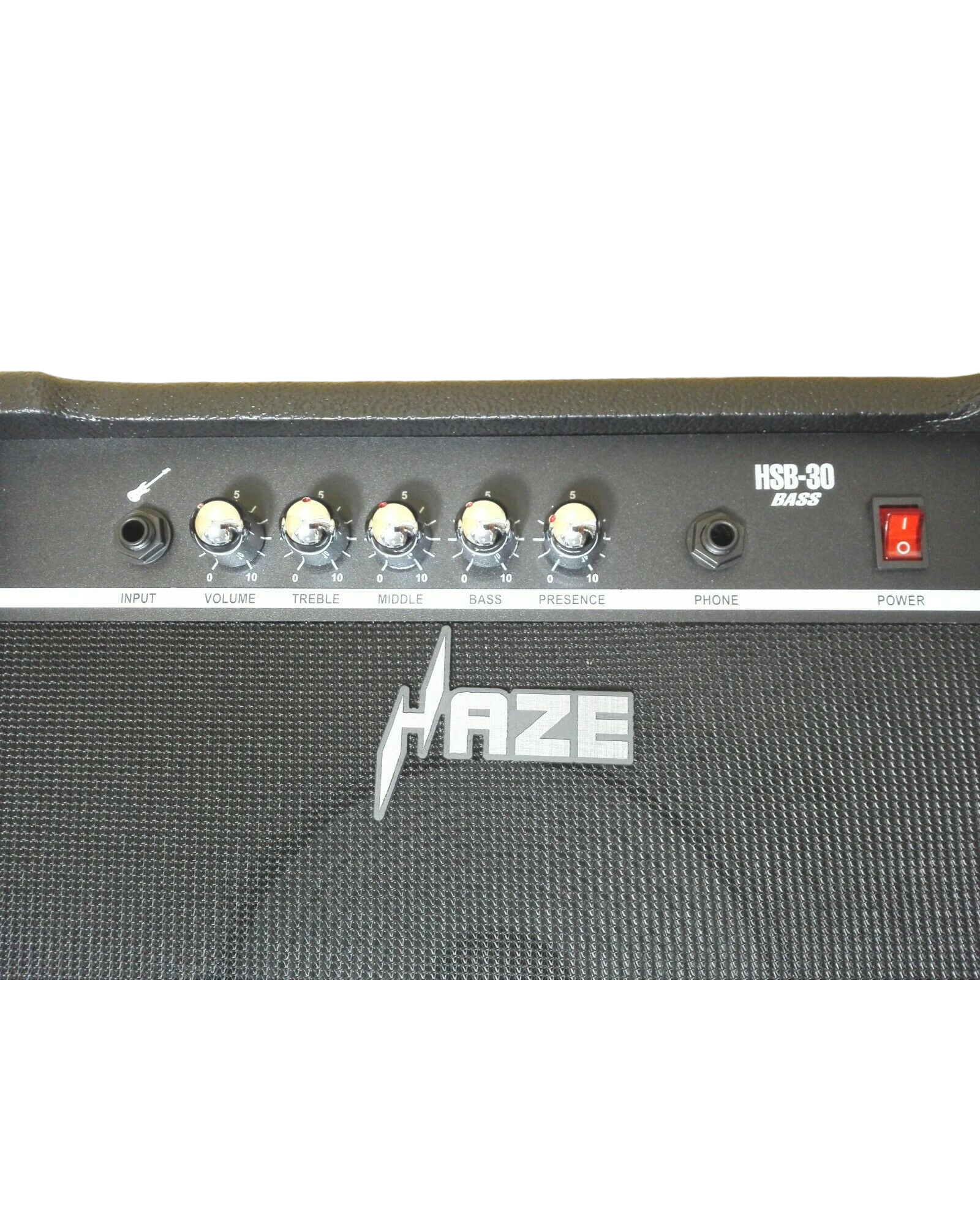 Haze HSB30 30W Electric/Acoustic Bass Guitar Amplifier,BK w/Headphone Output