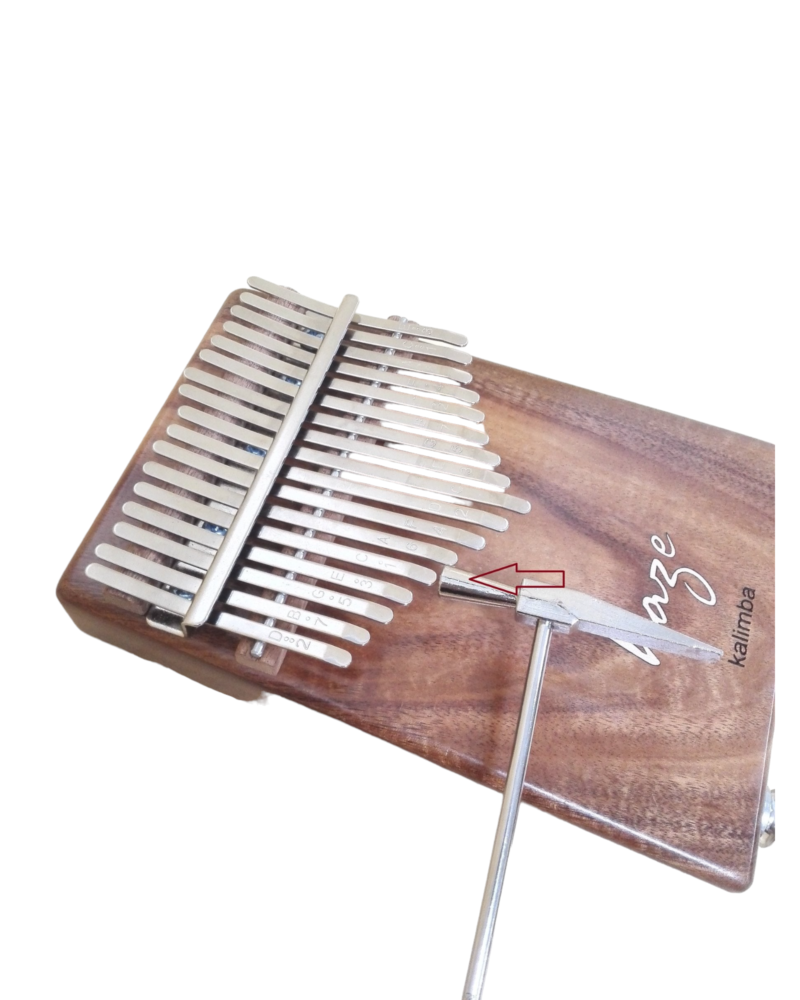 Haze HSH01EA 17-Key Solid Acacia Kalimba w/Pickup