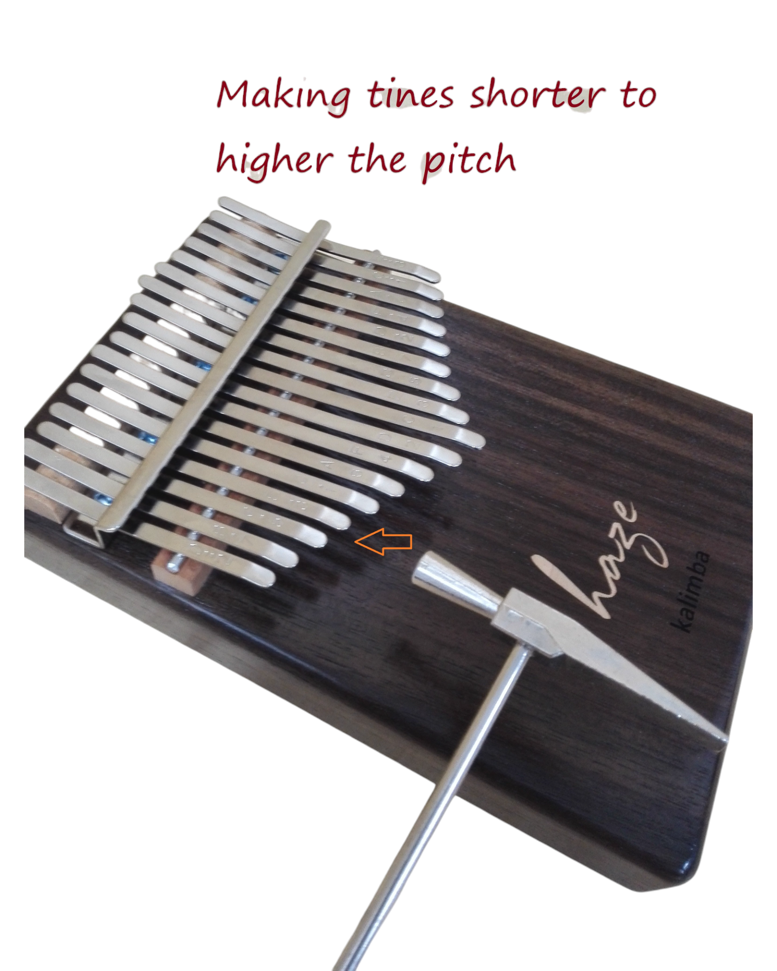 Haze HSH01R 17-Key Solid Rosewood Kalimba