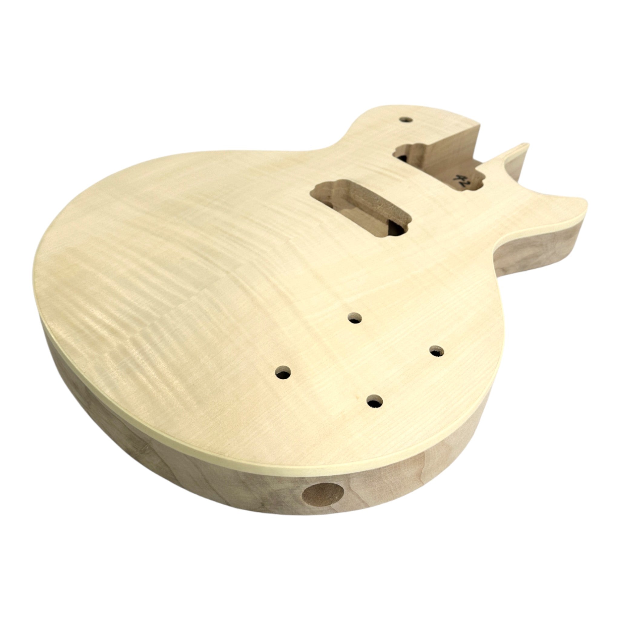 HSLPP19380BDIY Solid Basswood Body Maple Set-Neck HLP H-H Electric Guitar DIY Kit -Complete No-Soldering w/ IvoryTrims & Chrome Hardware