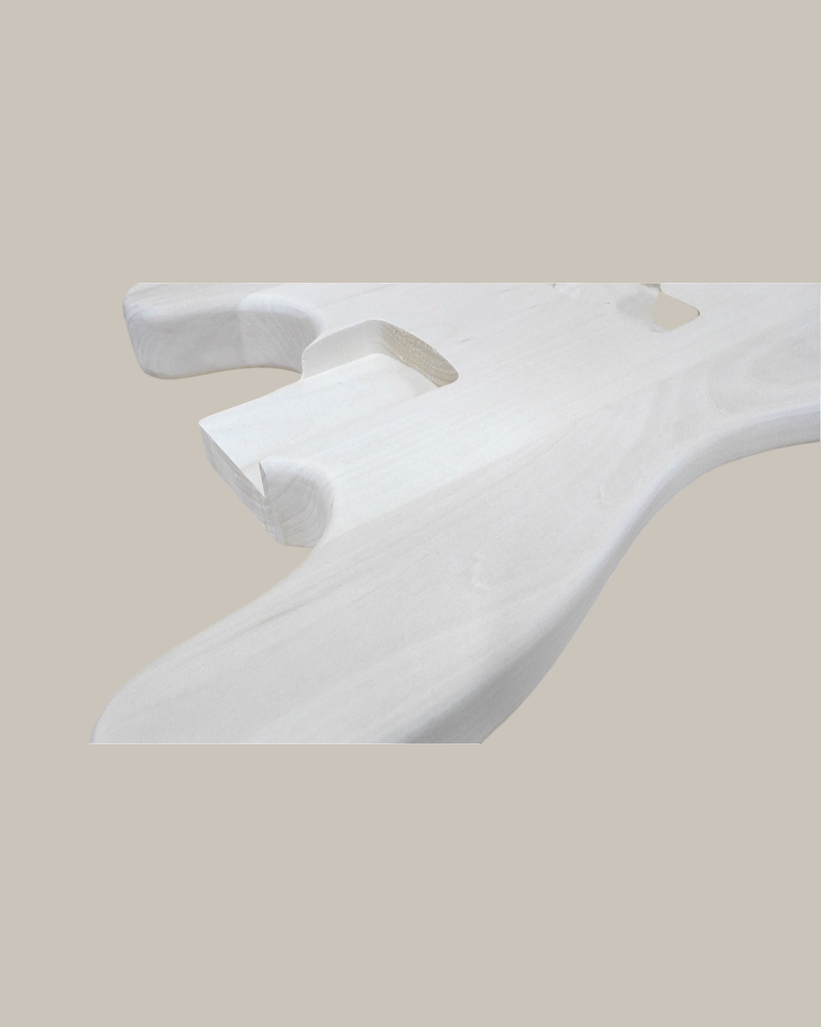 HSPB1910PLBO Solid Poplar Electric Bass Guitar Body, Pre-Drilled, Polished