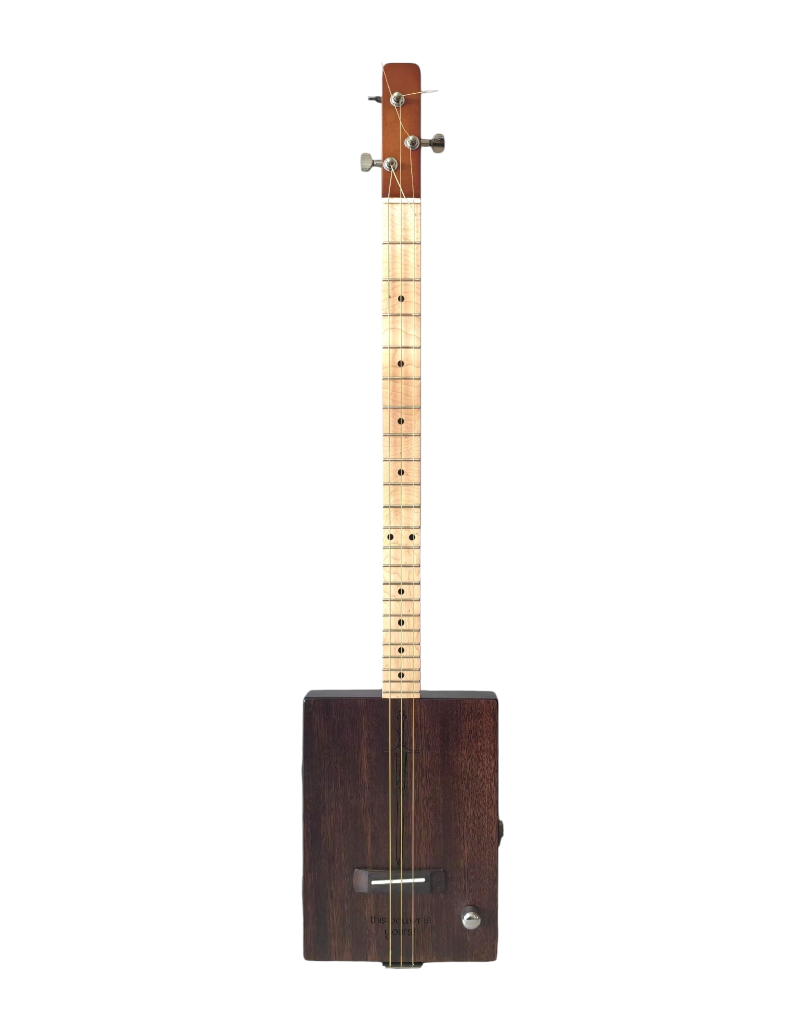 Haze "Power" Mahogany Cigar Box Guitar DIY Kit - HX52