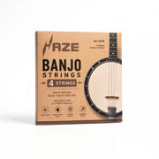 Haze BJ-0930 4-String Banjo Strings – Nickel Wound, High-Carbon Steel Core