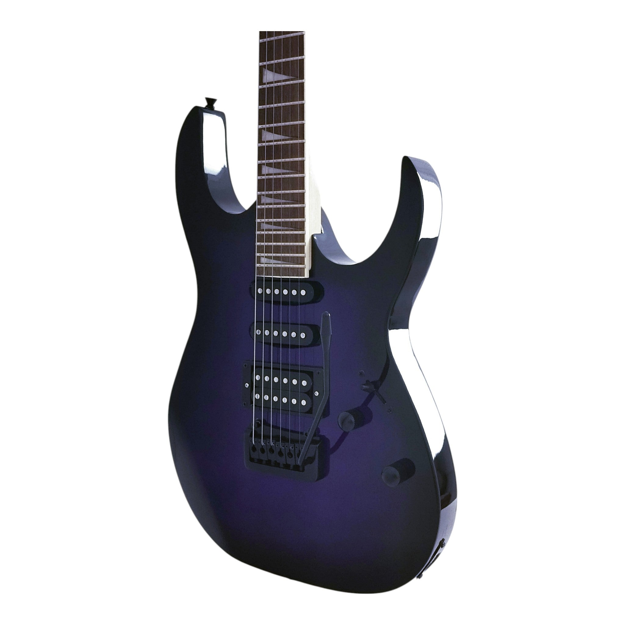 Haze 11HSJS Purpleburst Electric Guitar SSH with Whammy Bar