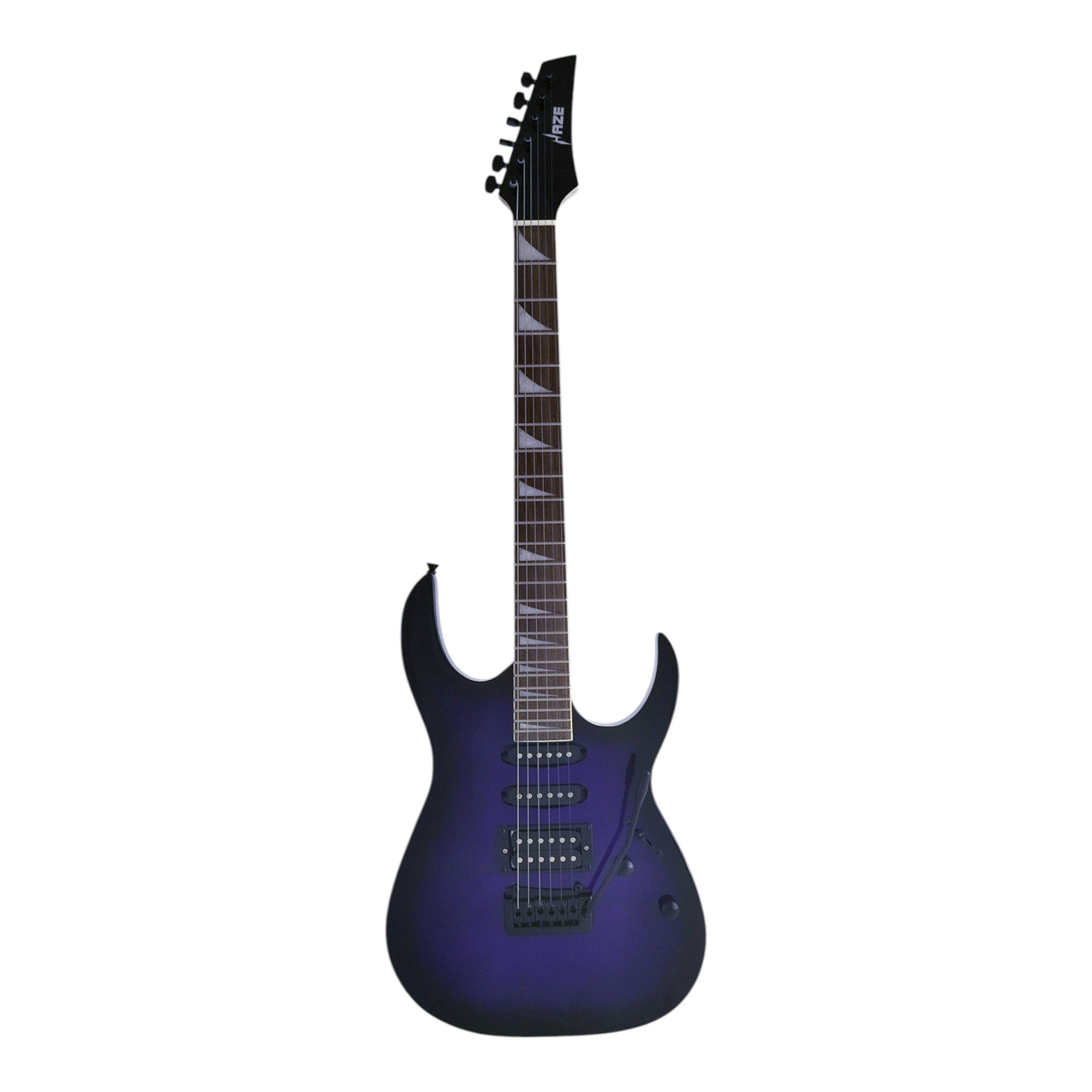 Haze 11HSJS Purpleburst Electric Guitar SSH with Whammy Bar