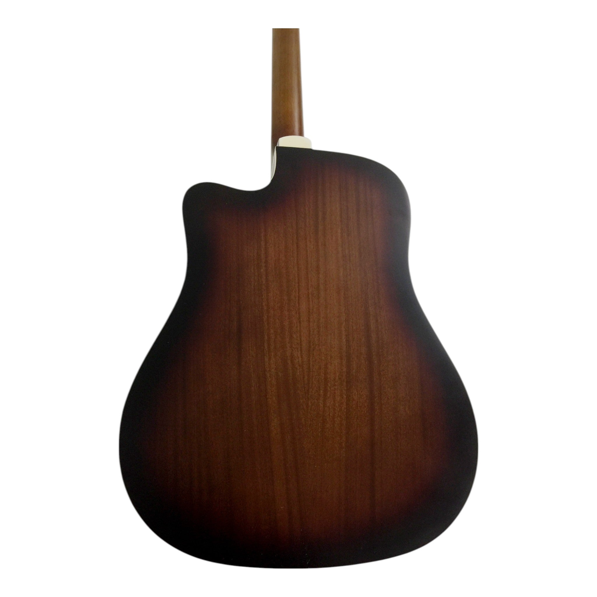 Haze F650DVSCEQ Mahogany Top Built-In Pickup/Tuner Cutaway Acoustic Guitar - Tobaccoburst with Accessories and 10W Amp. (Optional)