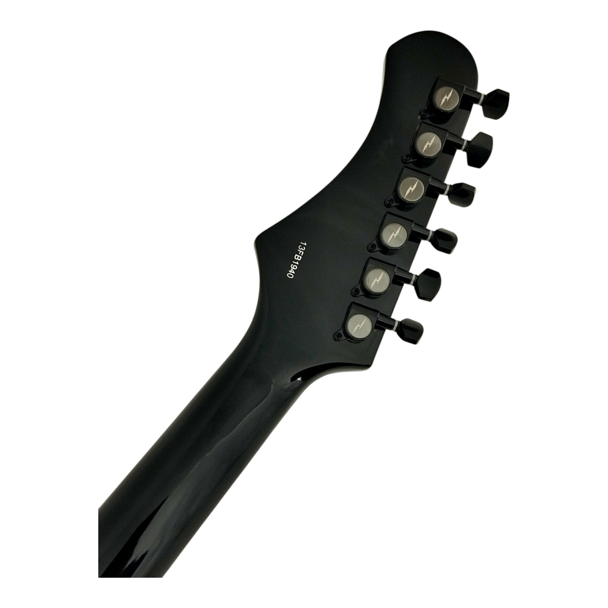 Haze FB1946 Purpleburst Explorer-Style Electric Guitar with Inward Contour