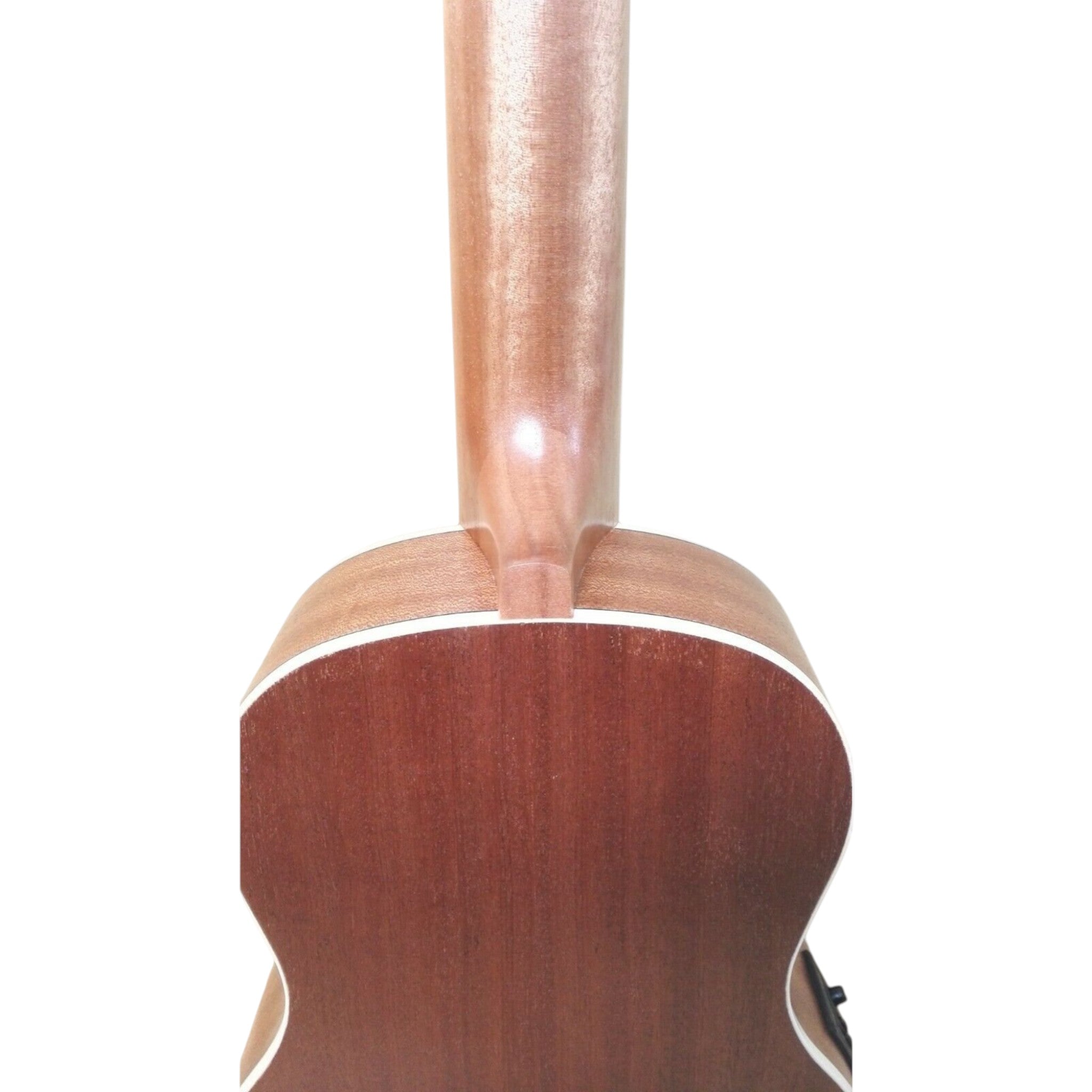 Haze Mahogany Body Walnut Fingerboard Built-in Pickups/EQ Bass Ukulele - Natural HAUB30EQ + Stand