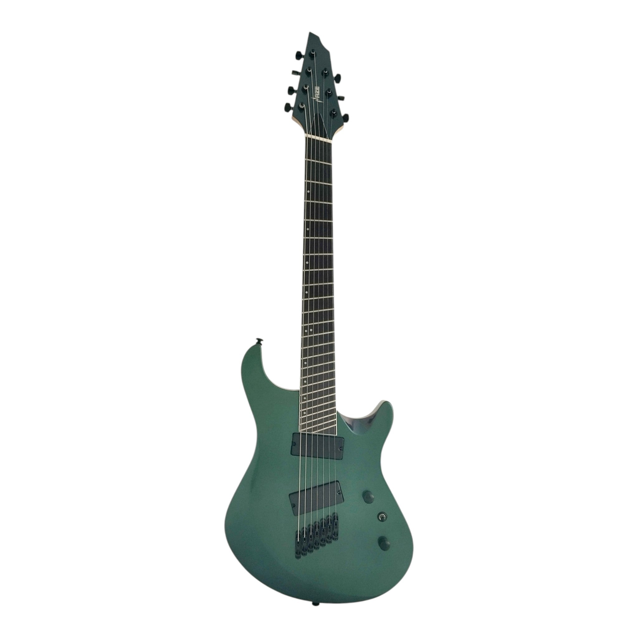 Haze 7FF Chameleon 7-String Fanned Fret Electric Guitar with Active Humbuckers