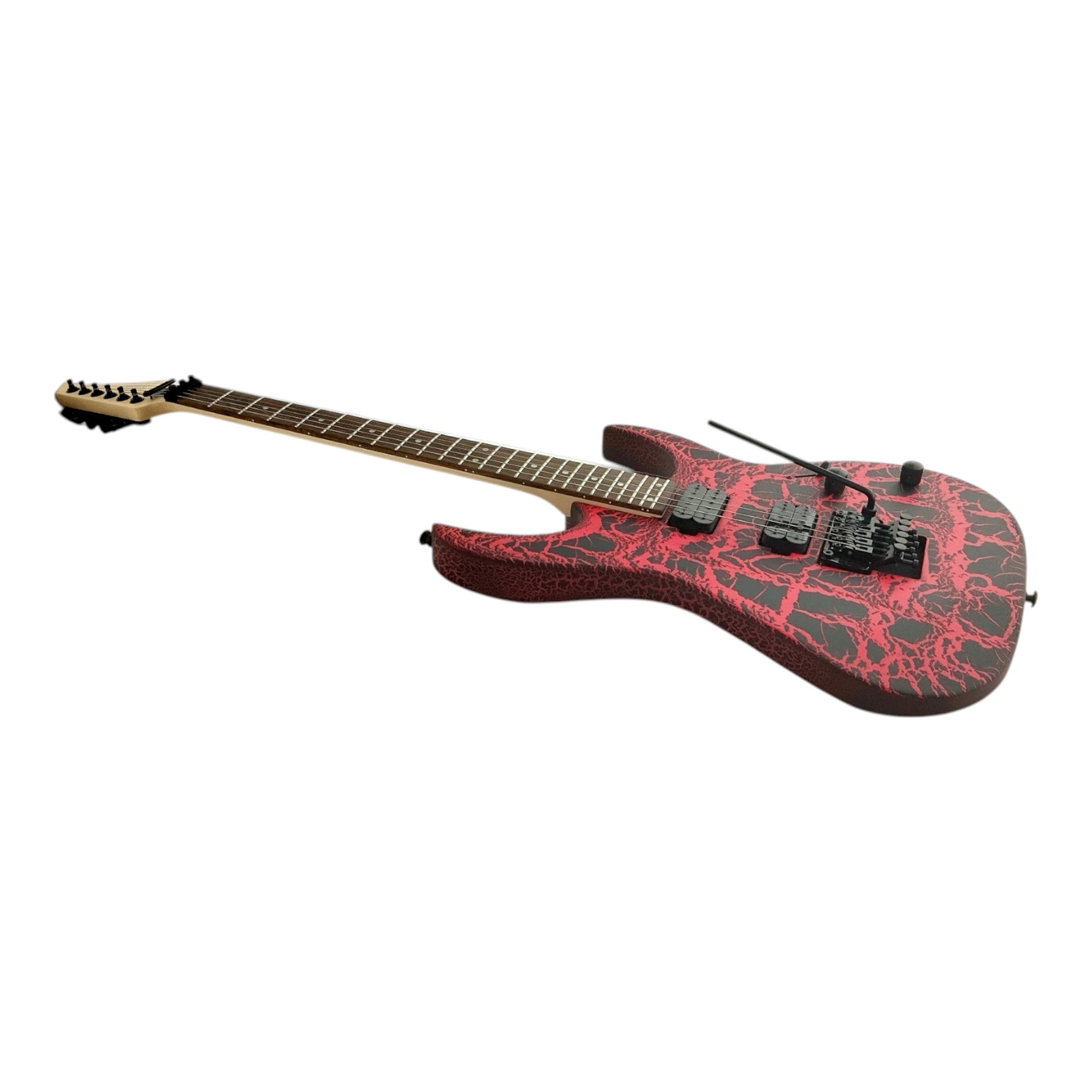 Haze HCJS19 Molten Red/Black Electric Guitar with Floyd Rose Bridge