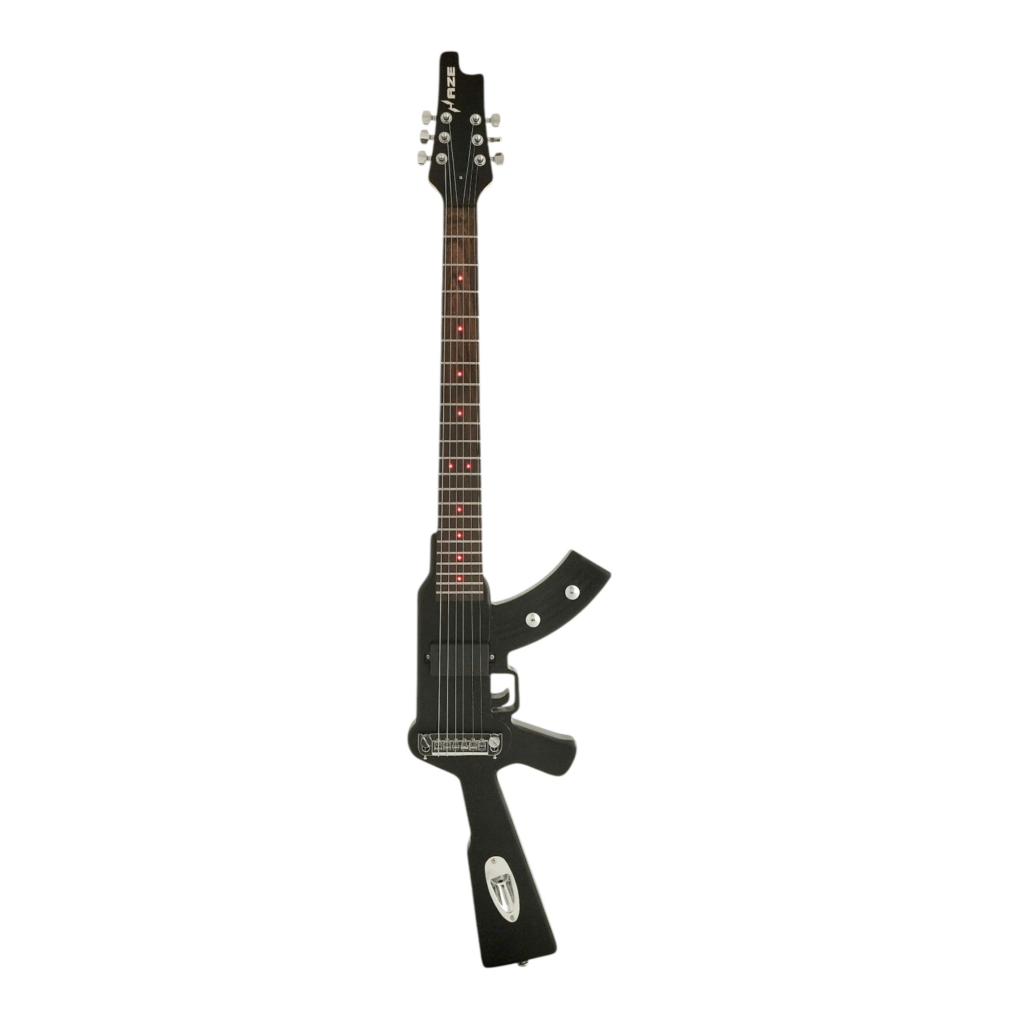 AK-47風ギター Haze HDE500BK Gun-Shaped(AK47) Electric Guitar,LED Lights on