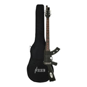 Haze HDE500 Black AK47-Shaped Electric Guitar with LEDs