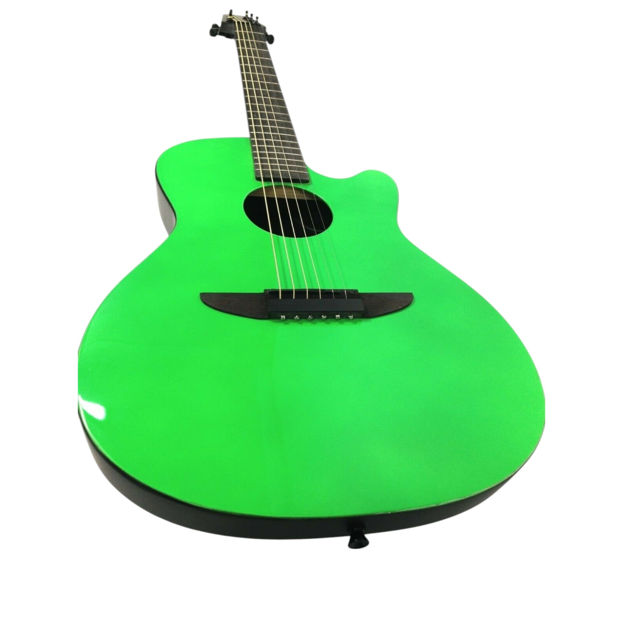 Haze HSDP836CGR 38" Roundback Traveller Acoustic Guitar - Green