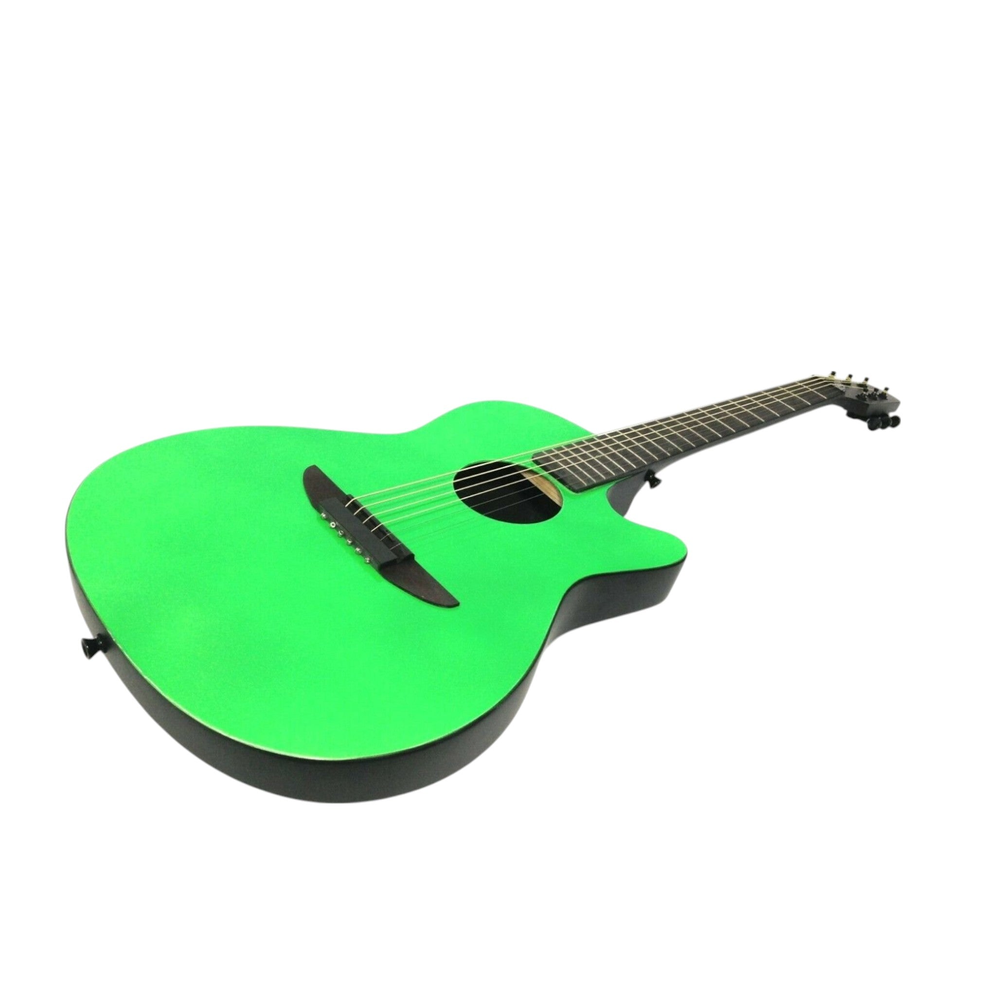 Haze HSDP836CGR 38" Roundback Traveller Acoustic Guitar - Green
