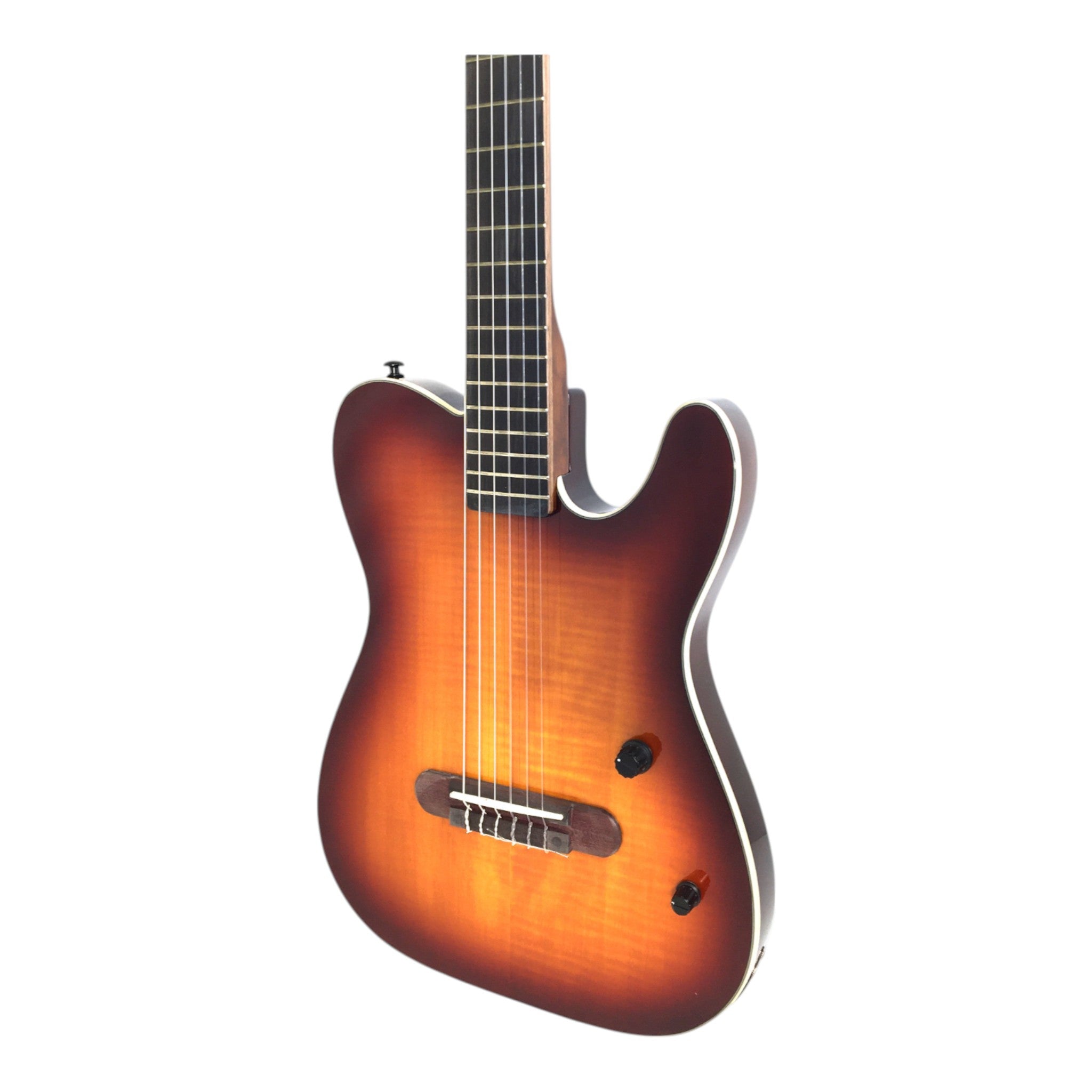 Haze MRC601 'Seraph' Sunburst Nylon String Classical-Electric Guitar with Piezo Pickups