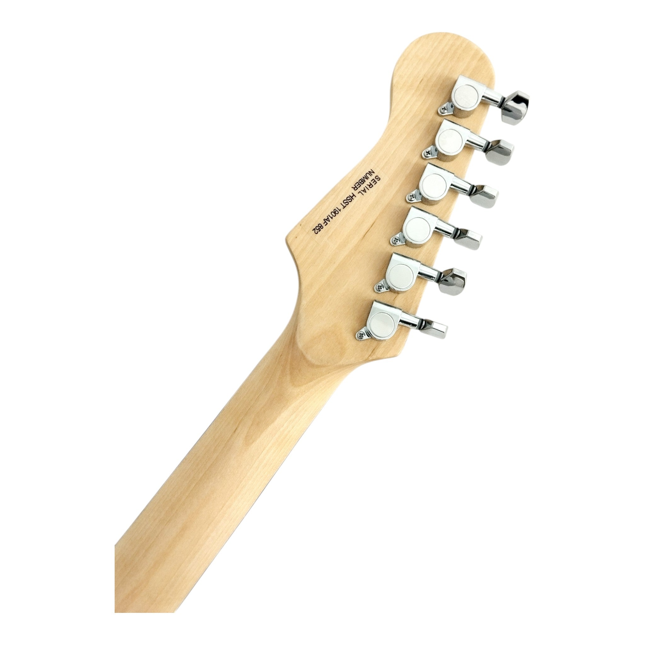 Haze HSST19 Brown Striped Lightweight Electric Guitar with Whammy + 10W Amp. (Optional)