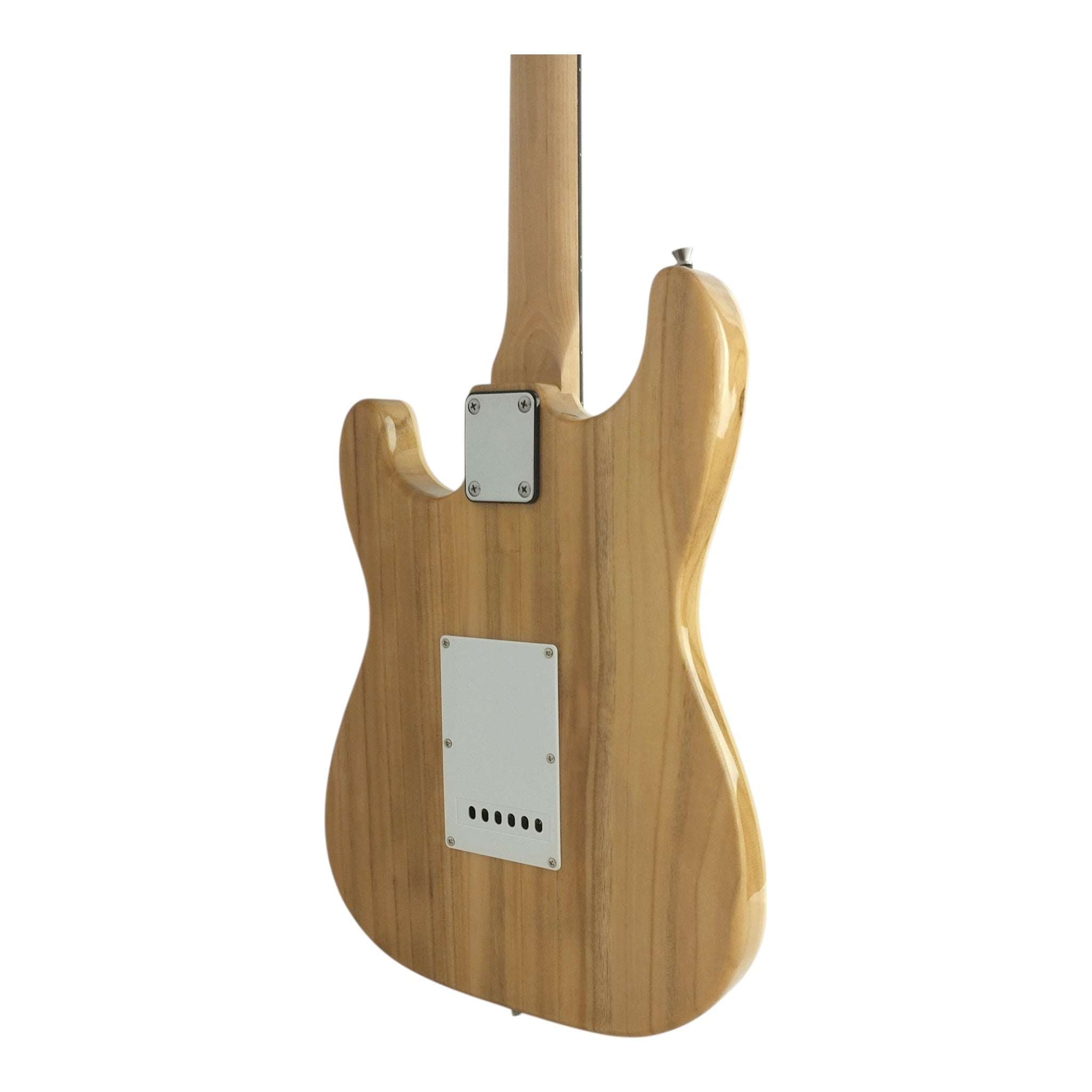 Haze HSST19 Brown Striped Lightweight Electric Guitar with Whammy + 10W Amp. (Optional)