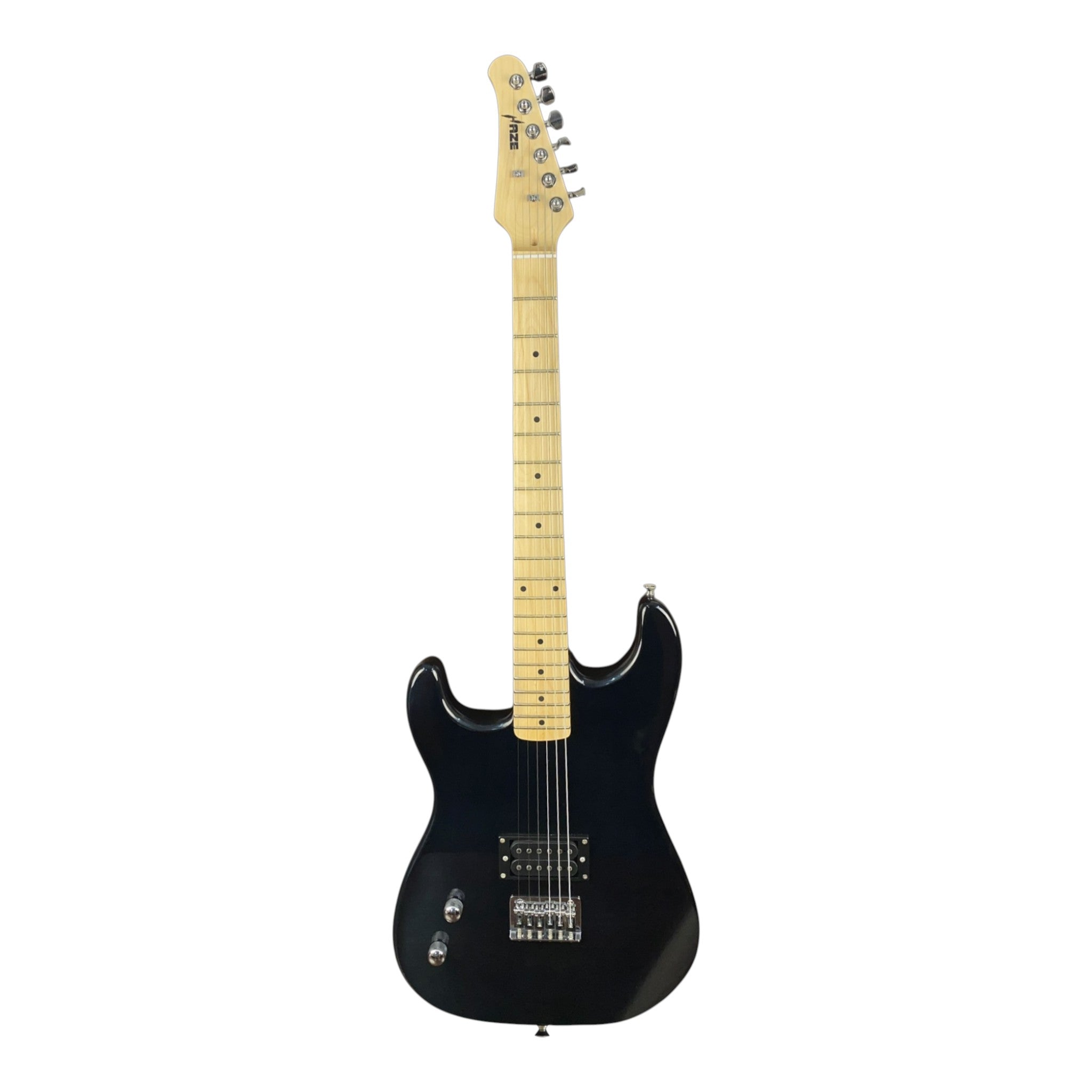 Haze HST01 "Asteroid" Black Left-Handed 4/4 Size Student Electric Guitar + 10W Amp (Optional)