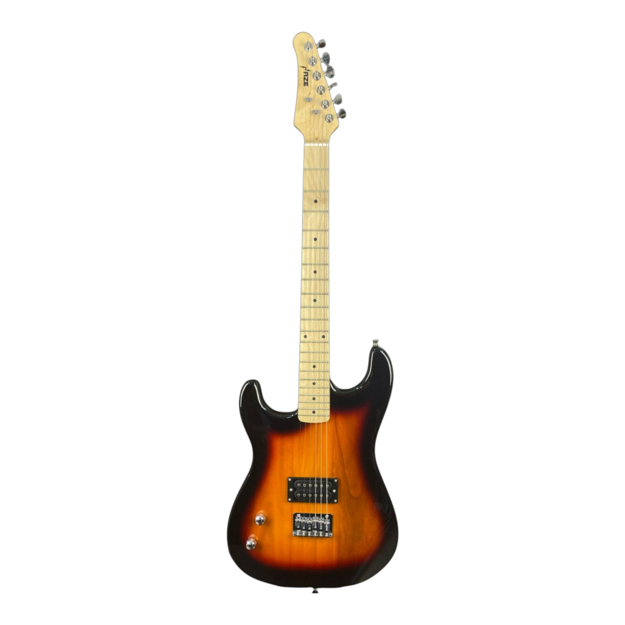Haze HST01 "Inferno" Sunburst Left-Handed 3/4 Size Student Electric Guitar w/ Accessories & 10w Amp (Optional)