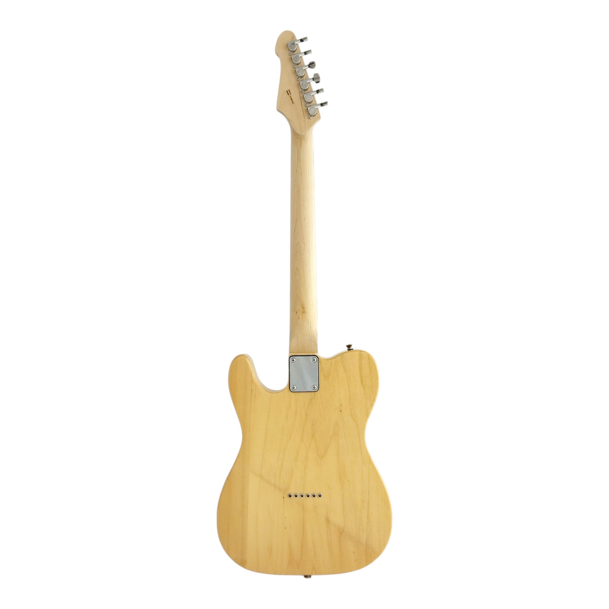 Haze HSTL191 Natural Electric Guitar with Ash Burl Top + 10W Amp. (Optional)