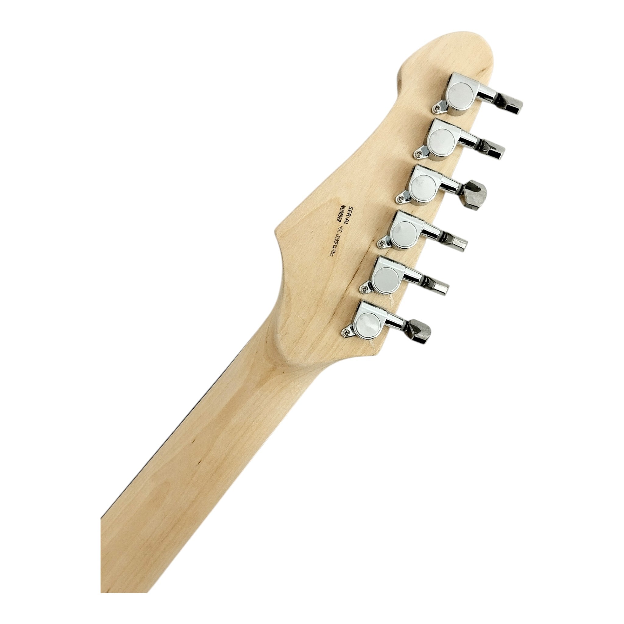 Haze HSTL191 Natural Electric Guitar with Ash Burl Top + 10W Amp. (Optional)