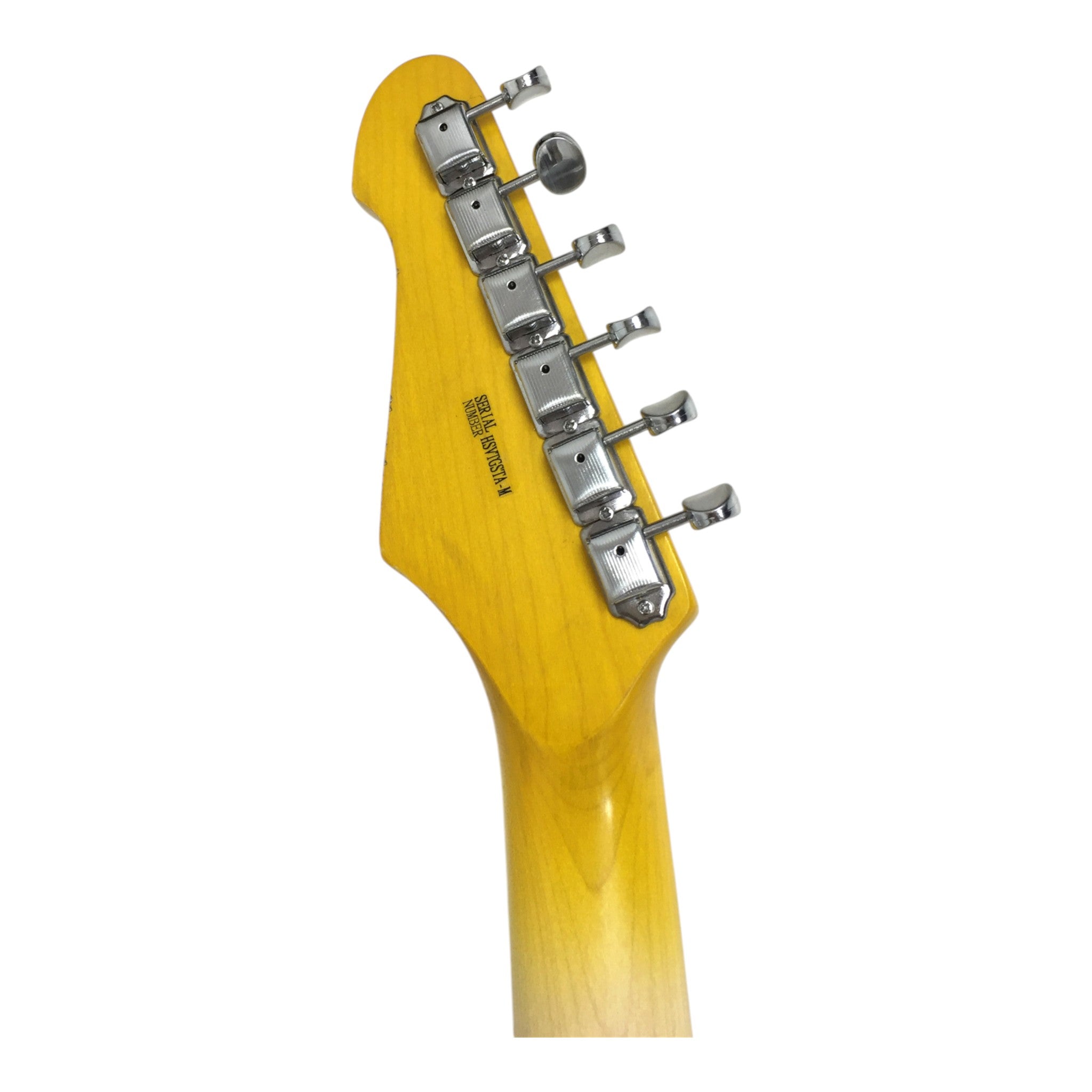 Haze HSVTGSTAM Iconic Yellow Relic Electric Guitar with Scalloped Fretboard