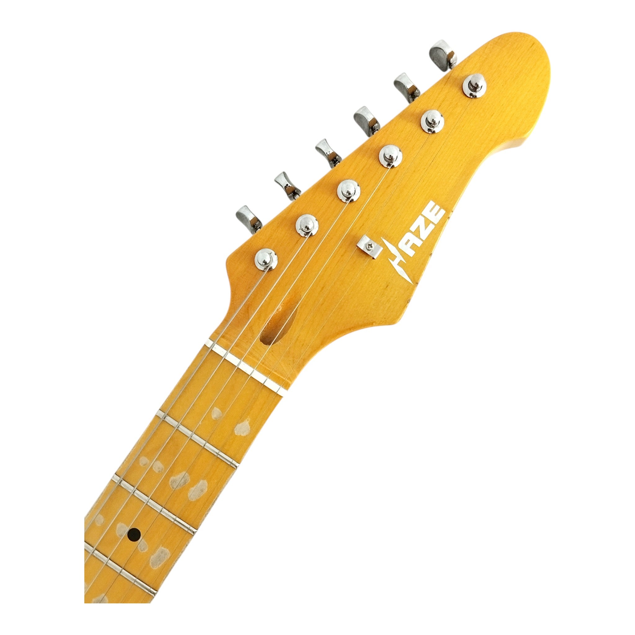 Haze HSVT White Relic Electric Guitar with Single Coils