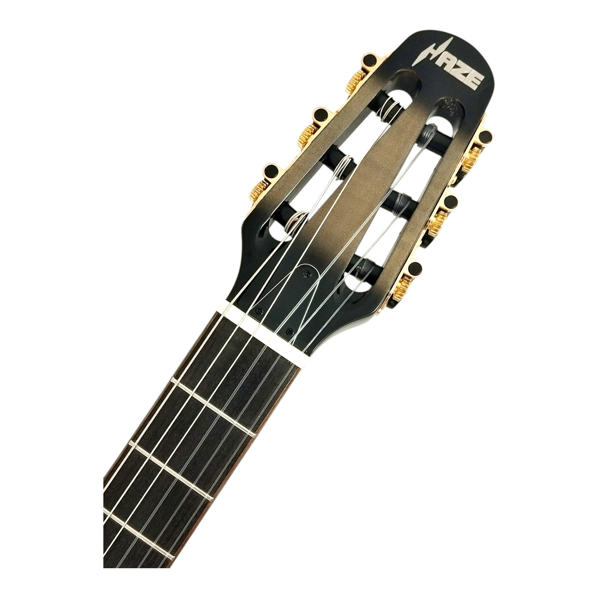 Haze MRC601 Blackburst Nylon String Classical-Electric Guitar with Piezo Pickup