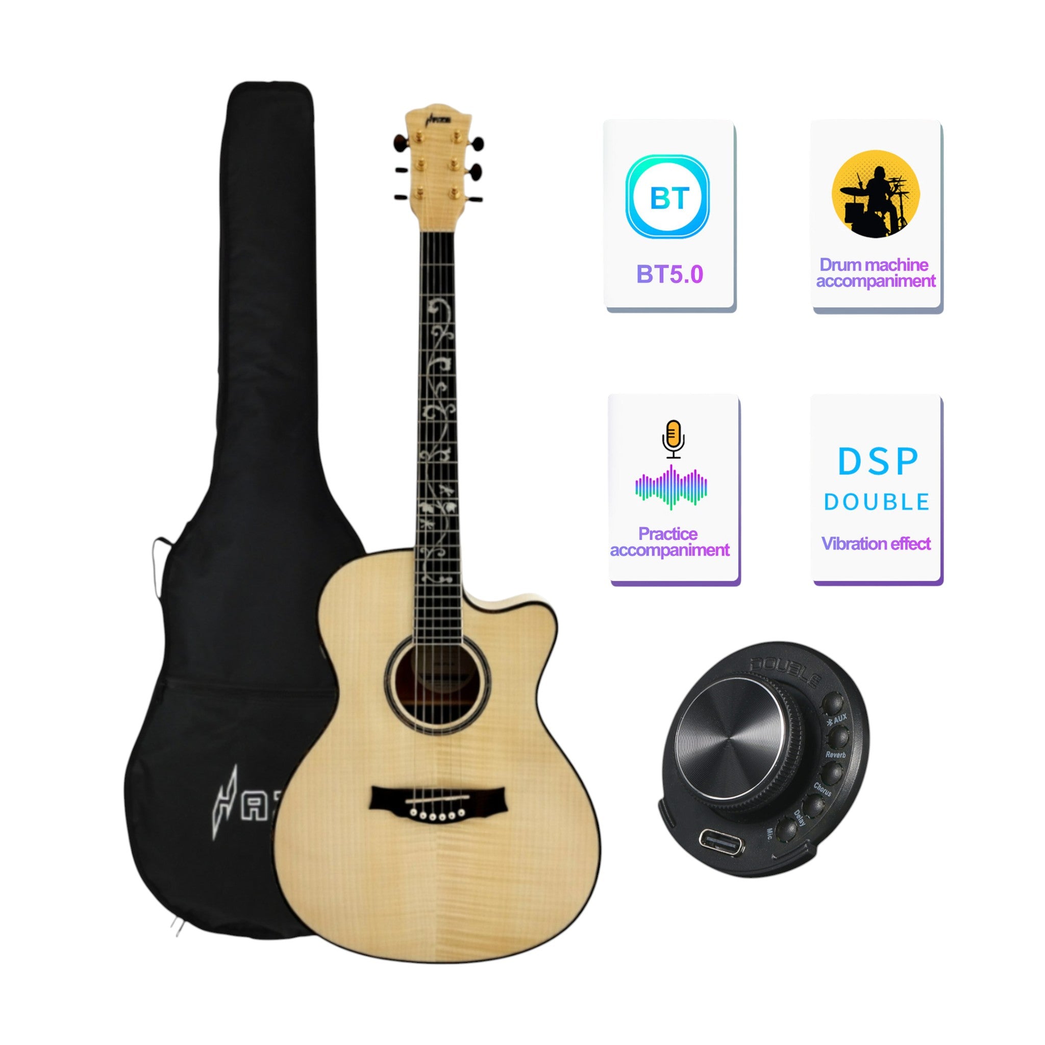 Haze SDG837SPCEQN All Flame Maple with Double OS1 Vibration