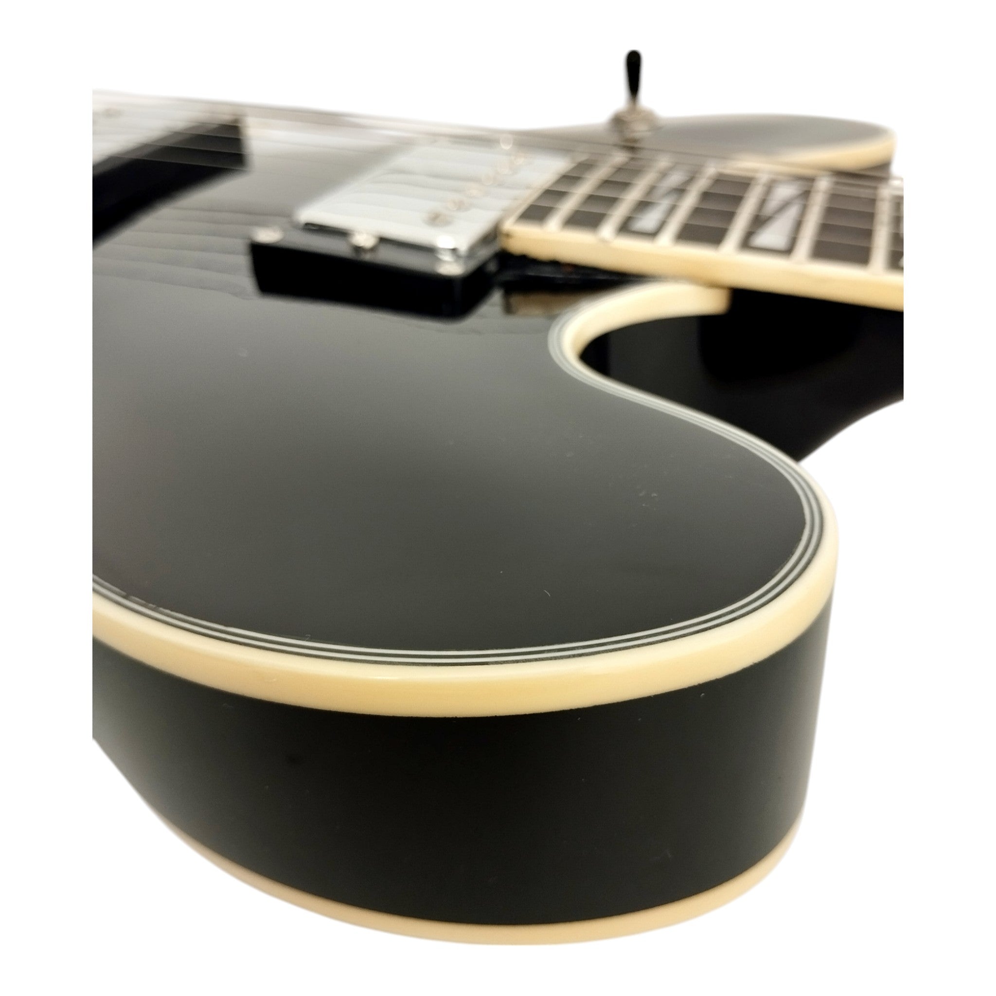 Haze SEG272 Black Semi-Hollow Electric Guitar with Dual Humbuckers