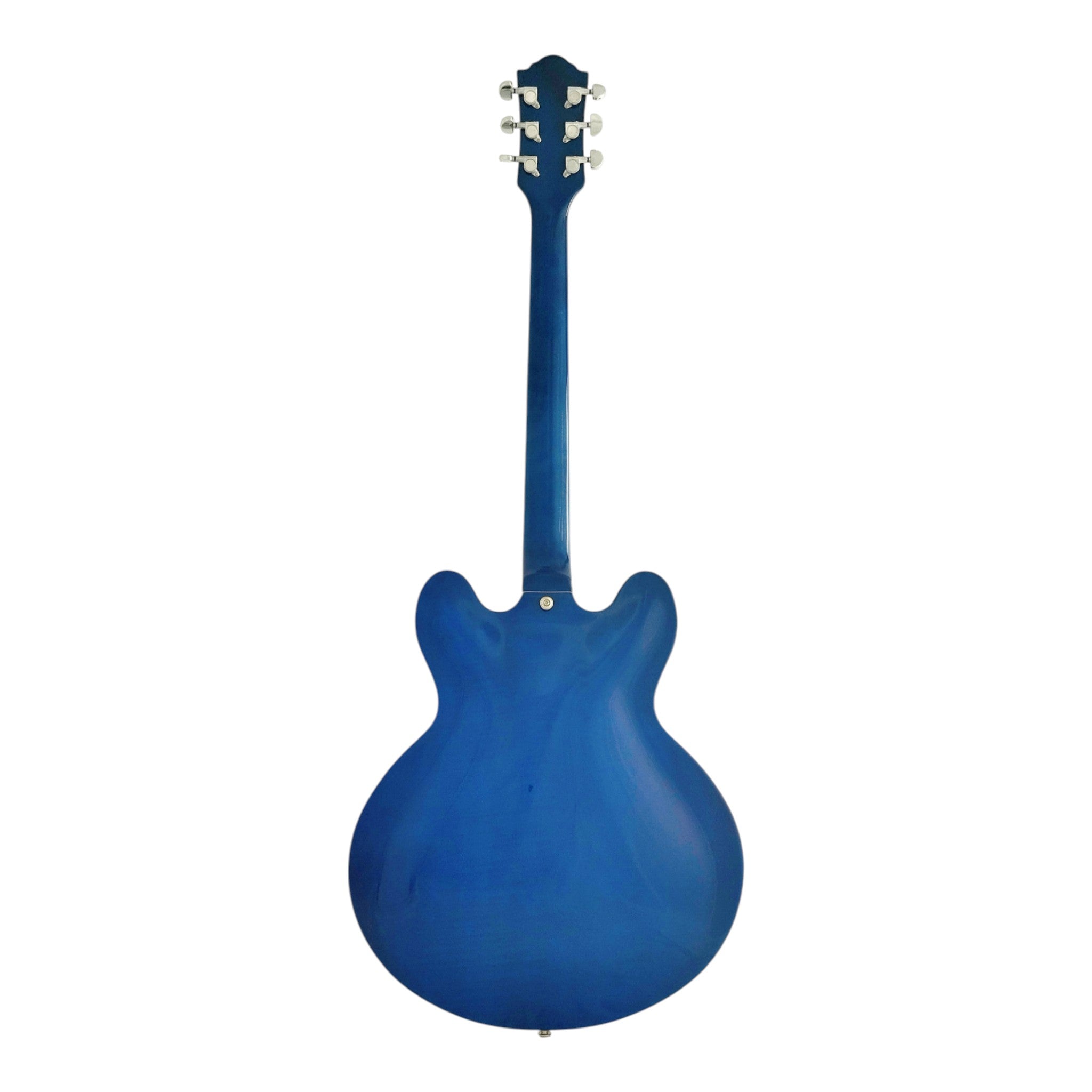 Haze SEG272 Deep Blue Semi-Hollow Electric Guitar with Dual Humbuckers