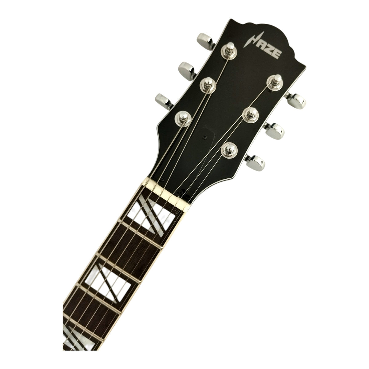 Haze SEG272 Deep Blue Semi-Hollow Electric Guitar with Dual Humbuckers