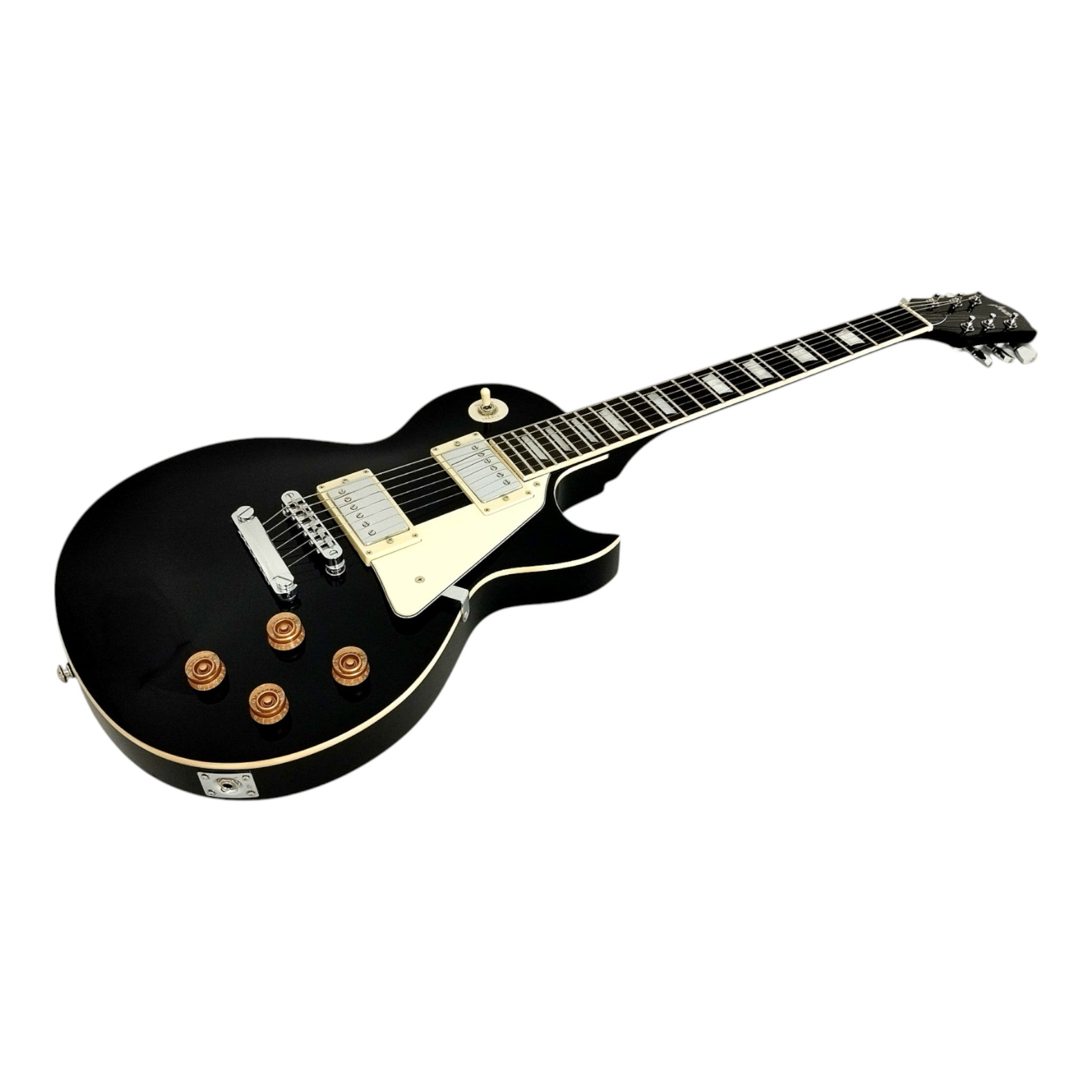 Haze SEG277 Black Electric Guitar with Dual Humbuckers