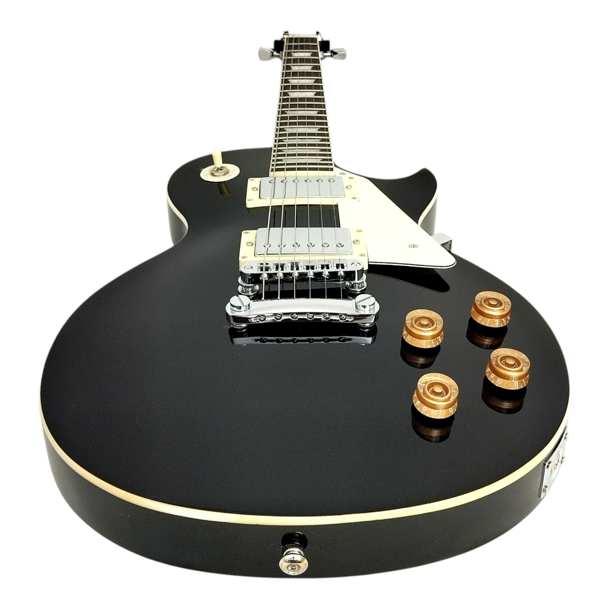 Haze SEG277 Black Electric Guitar with Dual Humbuckers