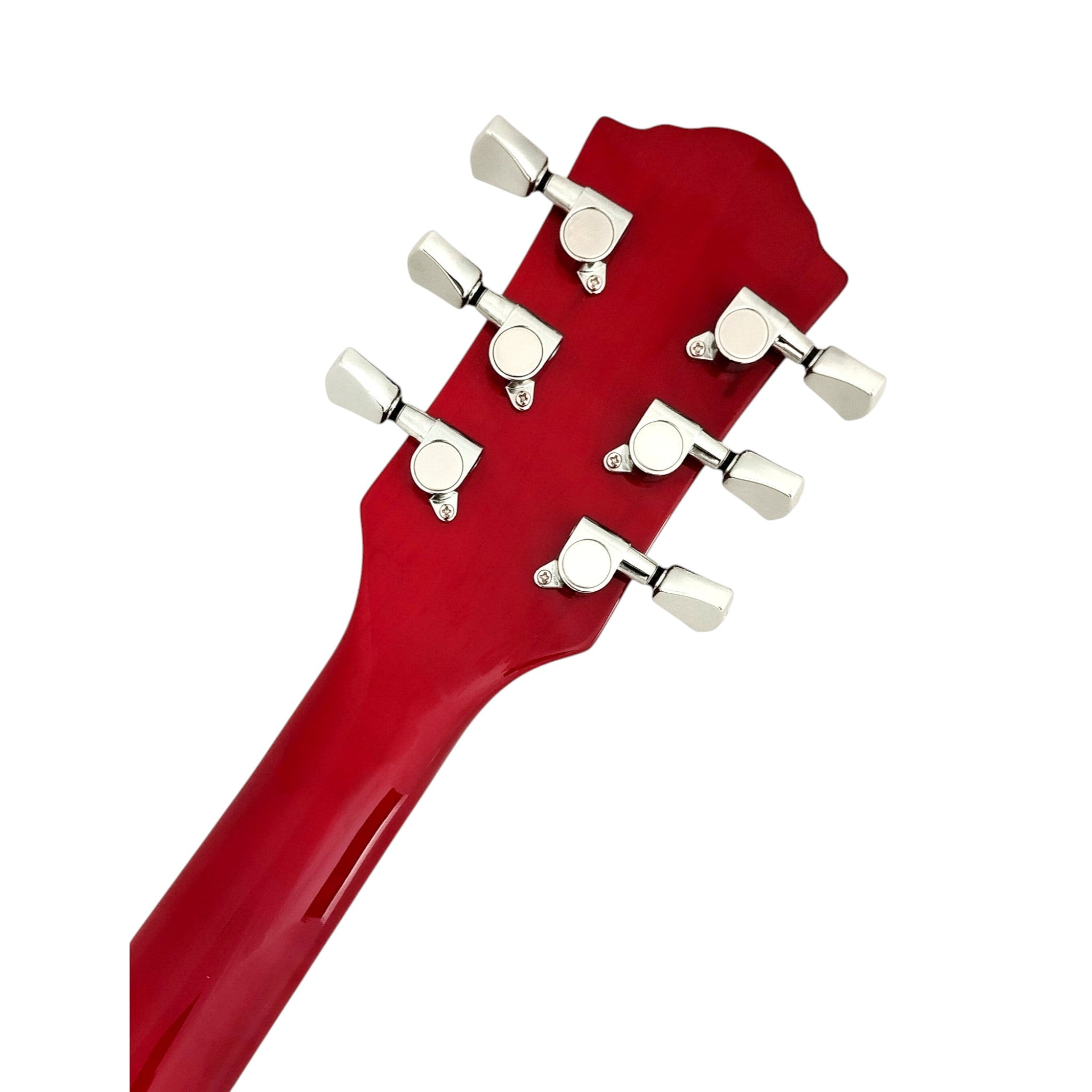 Haze SEG277 Cherryburst Electric Guitar with Humbuckers and Flame Maple Top + 10W Amp. (Optional)