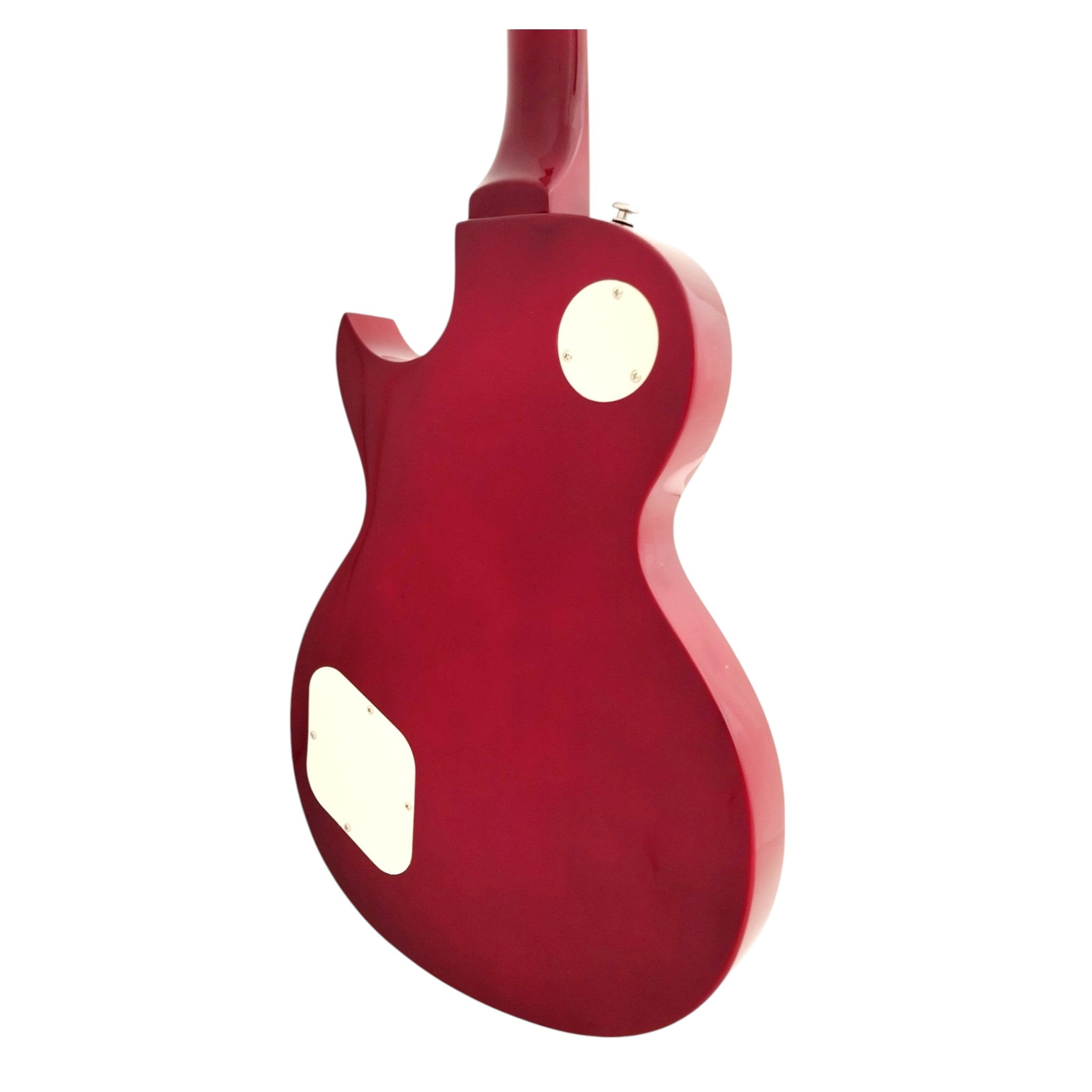 Haze SEG277 Cherryburst Electric Guitar with Humbuckers and Flame Maple Top + 10W Amp. (Optional)