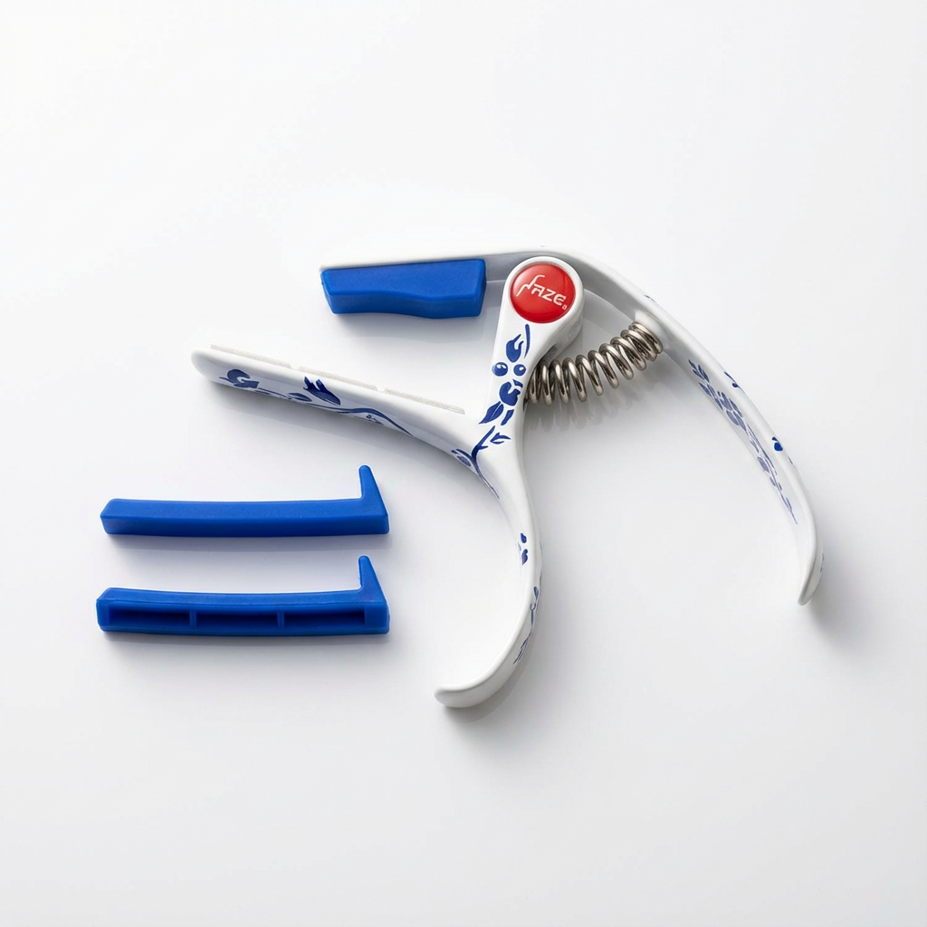 Haze DC06C Ceramic Design Guitar Capo + 3 Picks