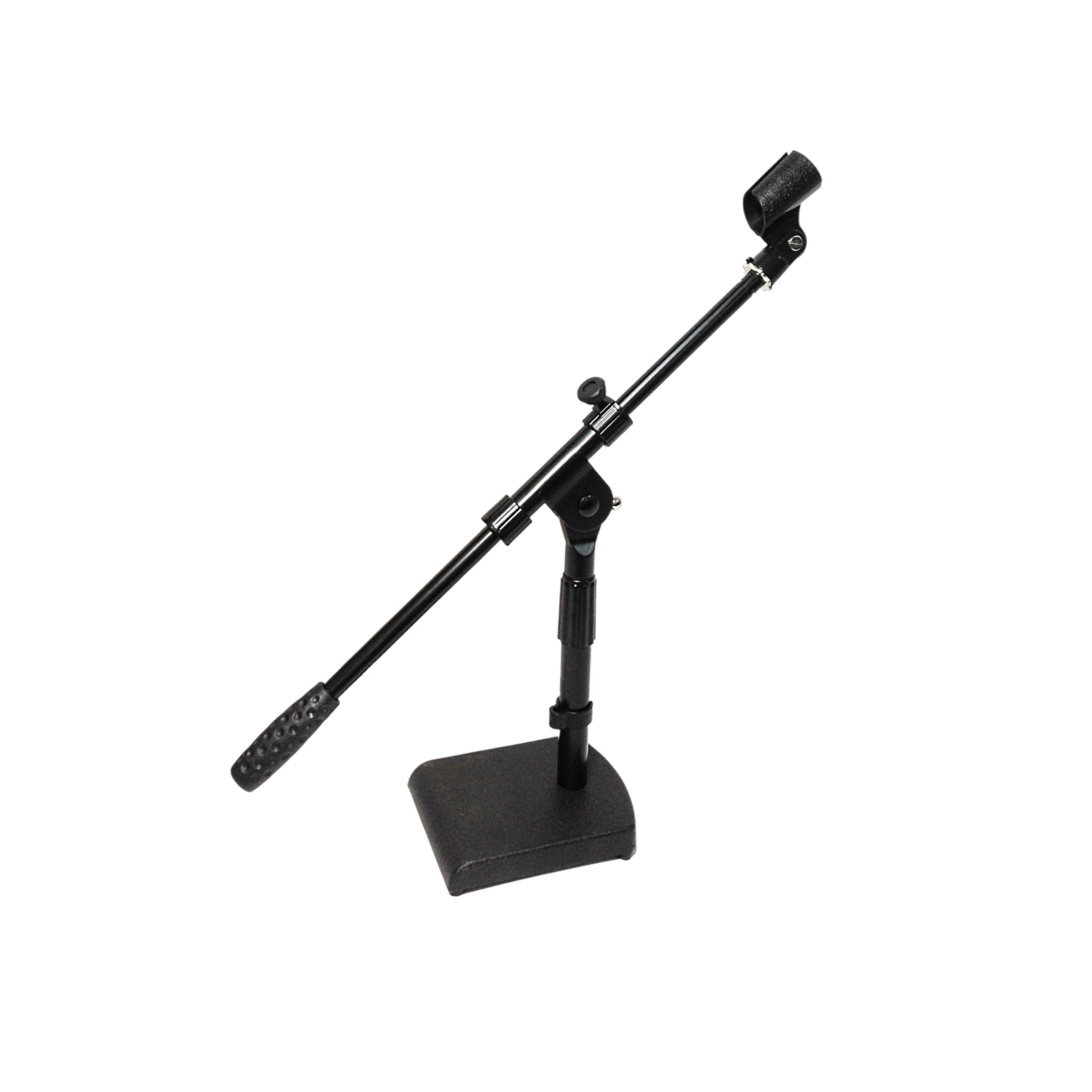 Haze MS106+MS043 Tabletop Black Microphone Stand With Short Telescopic Boom
